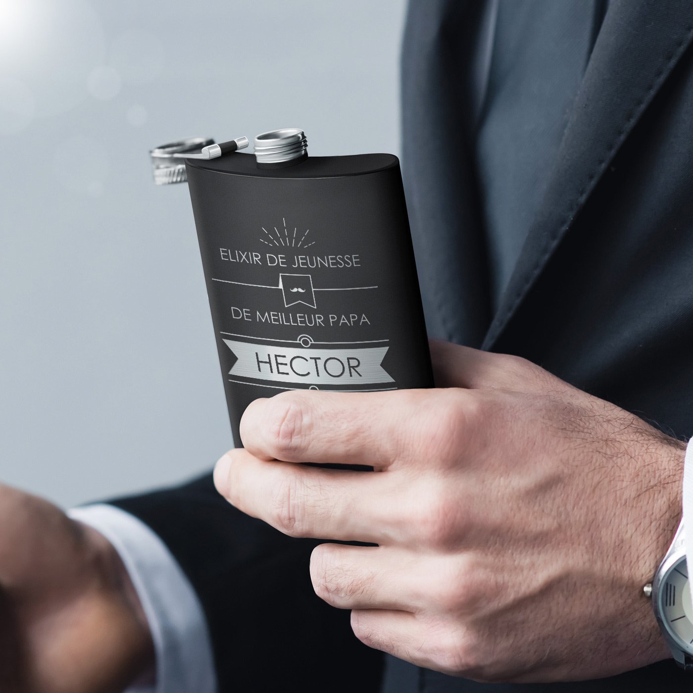 Personalized Flask for the Best Dad