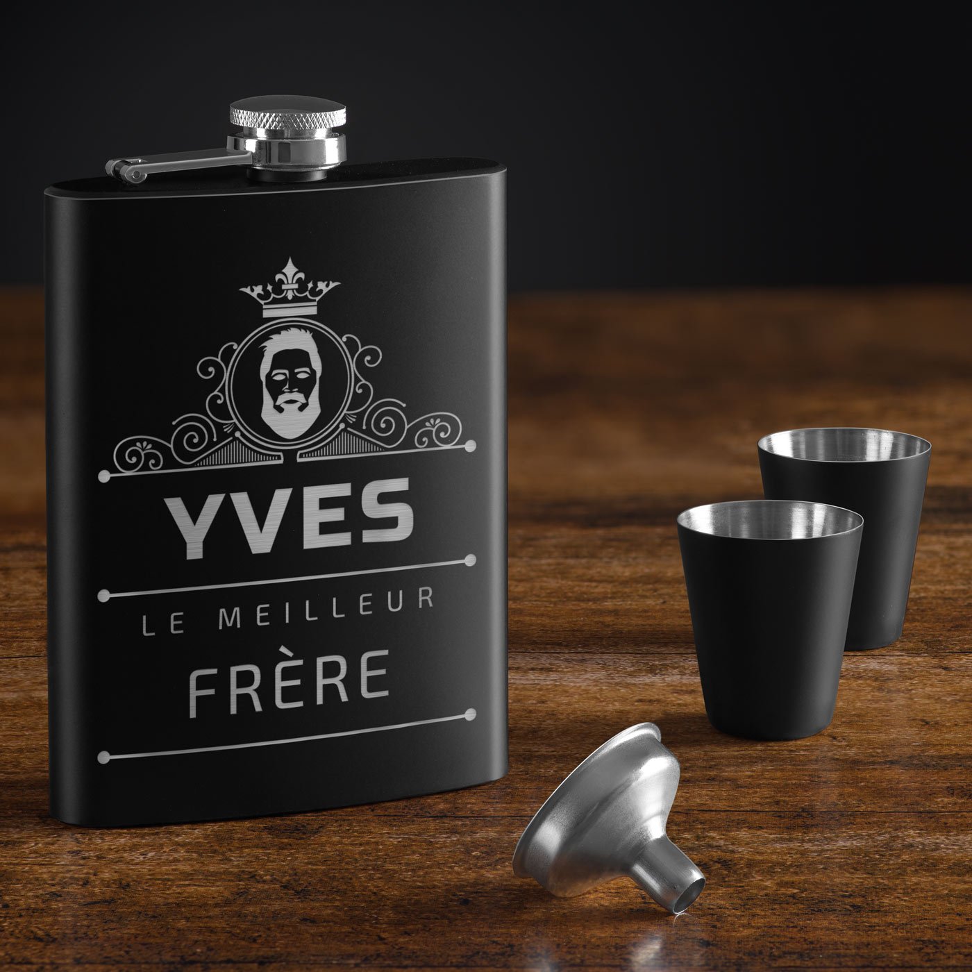 Murrano Customizable Flask for Beard Brother