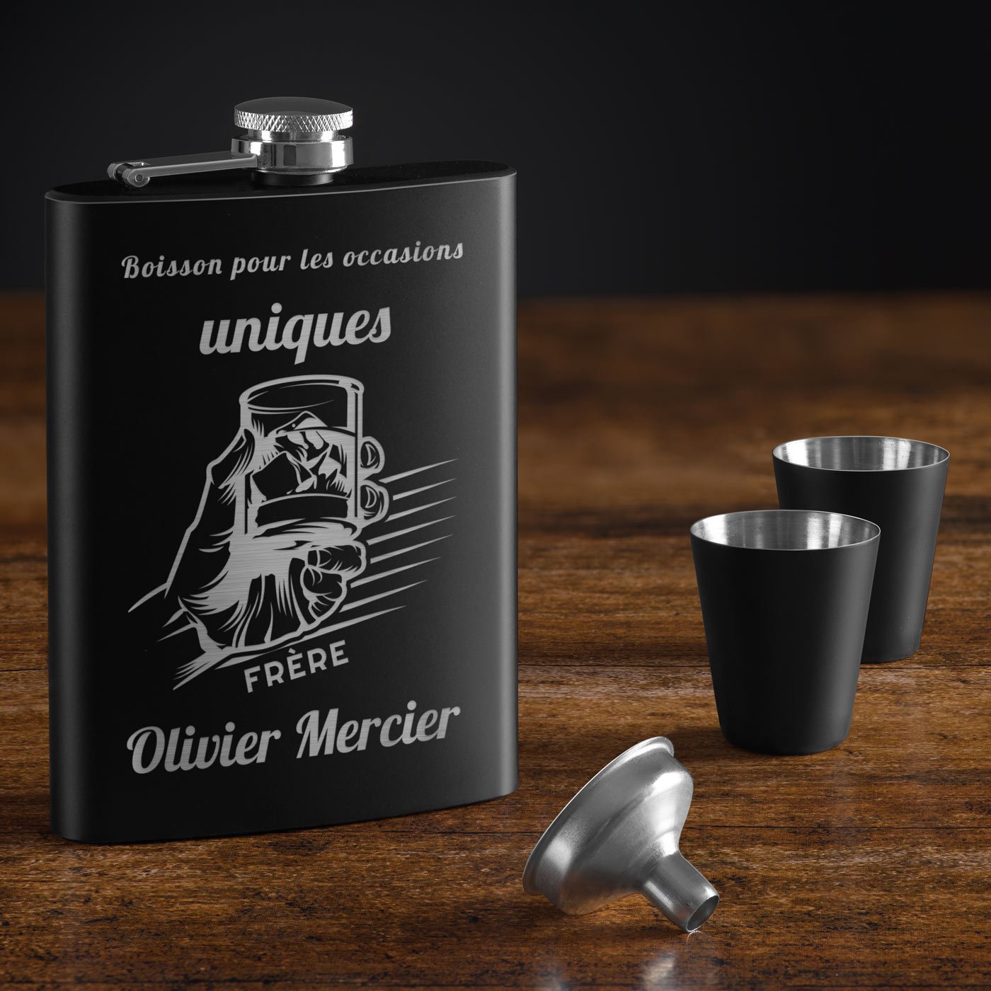 Personalized Pocket Flask for Brother-in-Law's Birthday