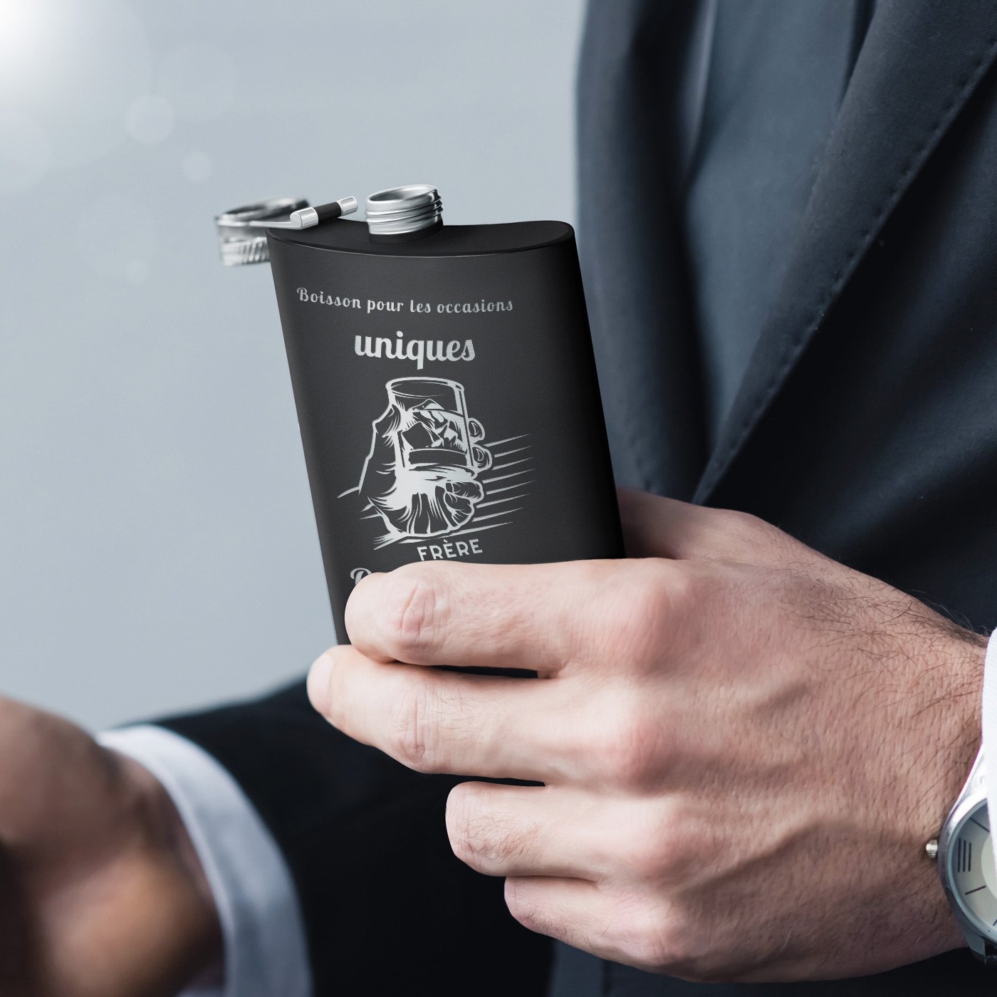 Personalized Pocket Flask for Brother-in-Law's Birthday