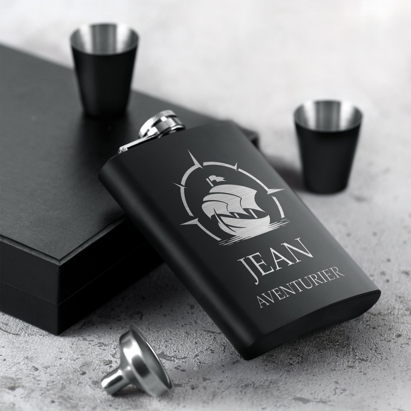 Murrano Personalized Pocket Flask