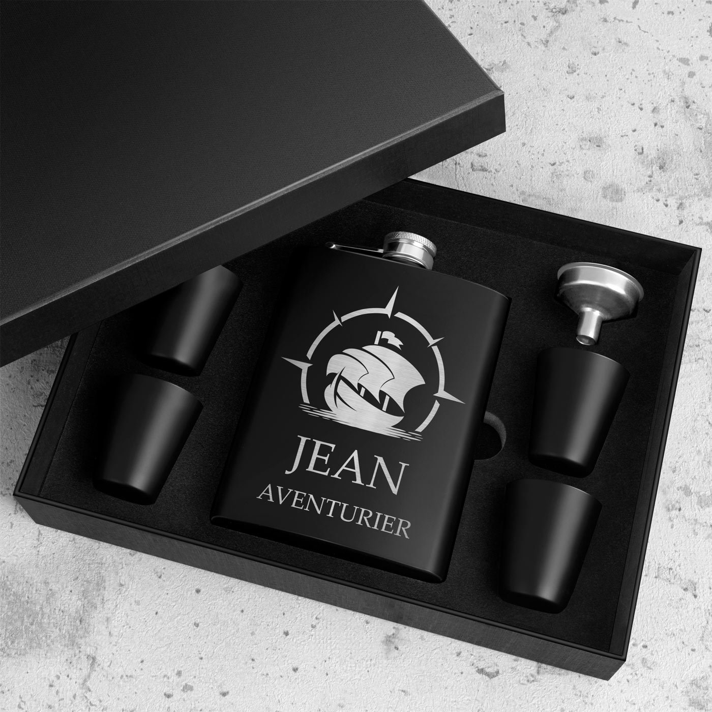 Murrano Personalized Pocket Flask