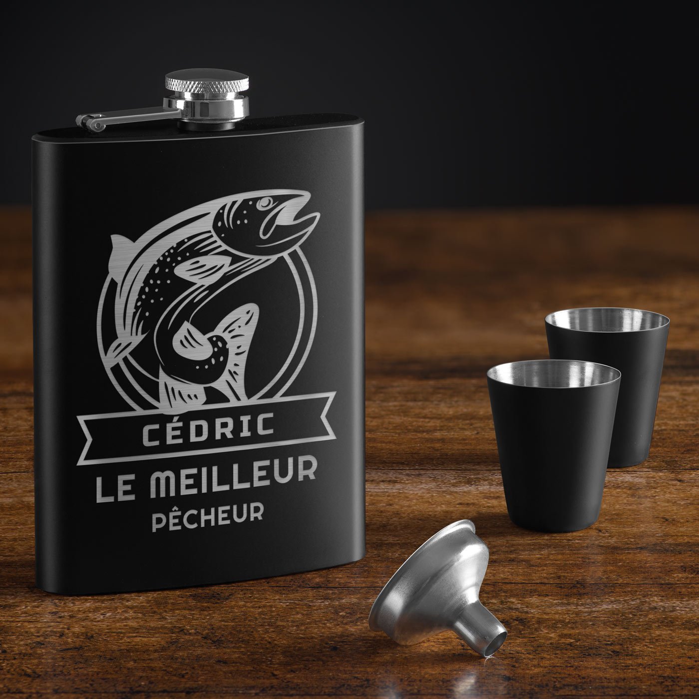 Murrano Customizable Flask for Angler
