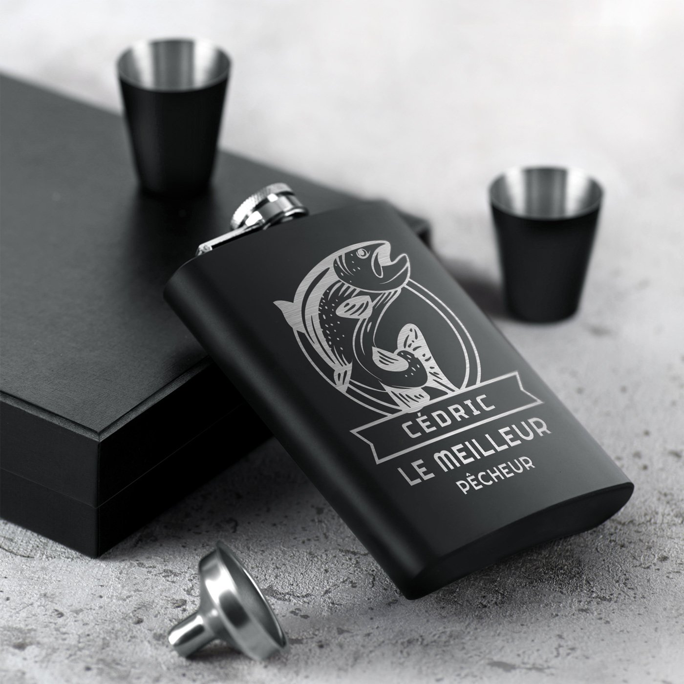 Murrano Customizable Flask for Angler