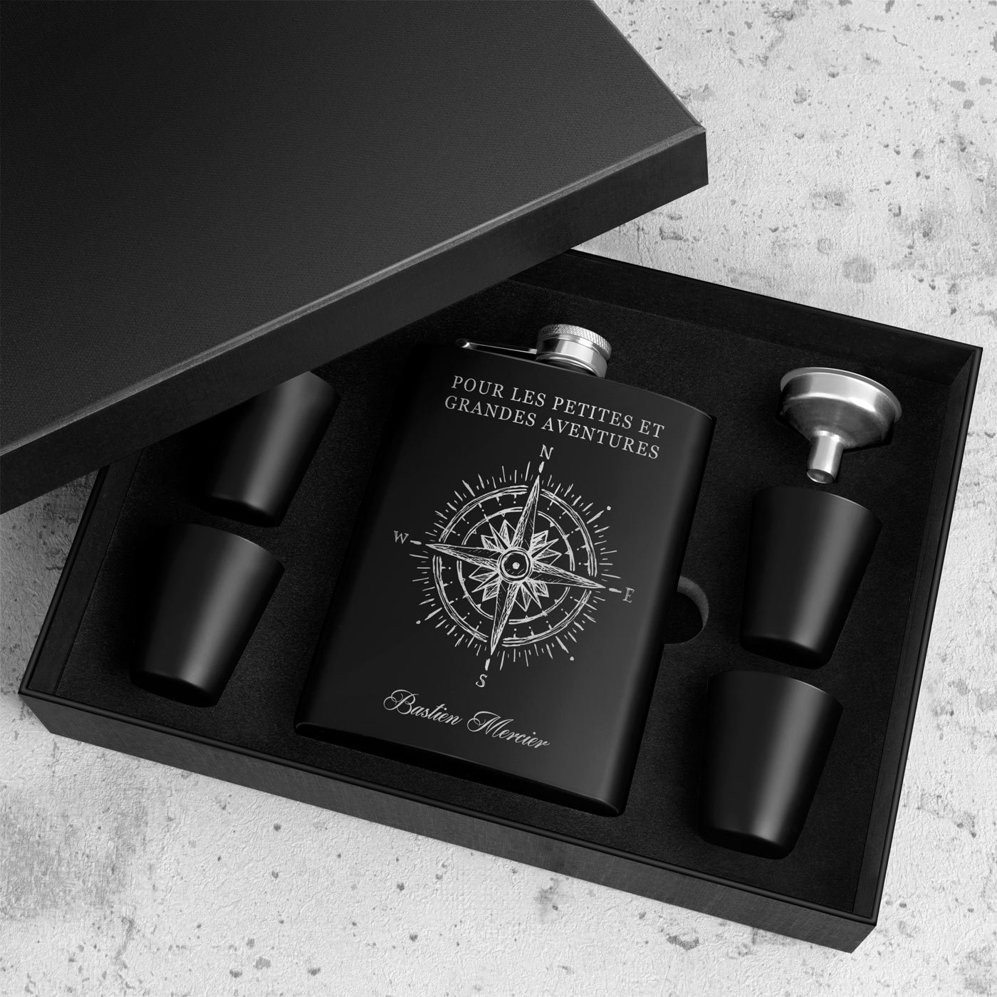 Bouteille personnalisée Murrano pour voyageurs