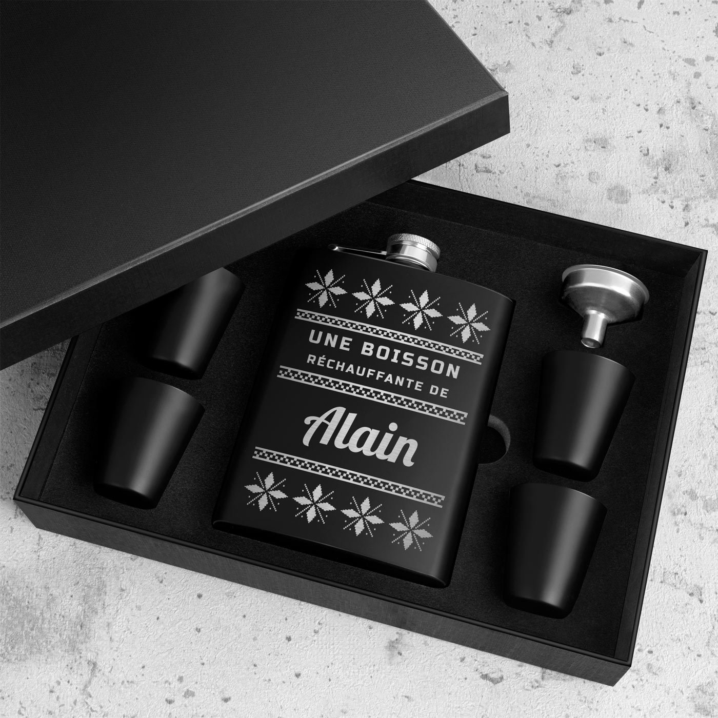 Personalized Flask for Him for Christmas by Murrano