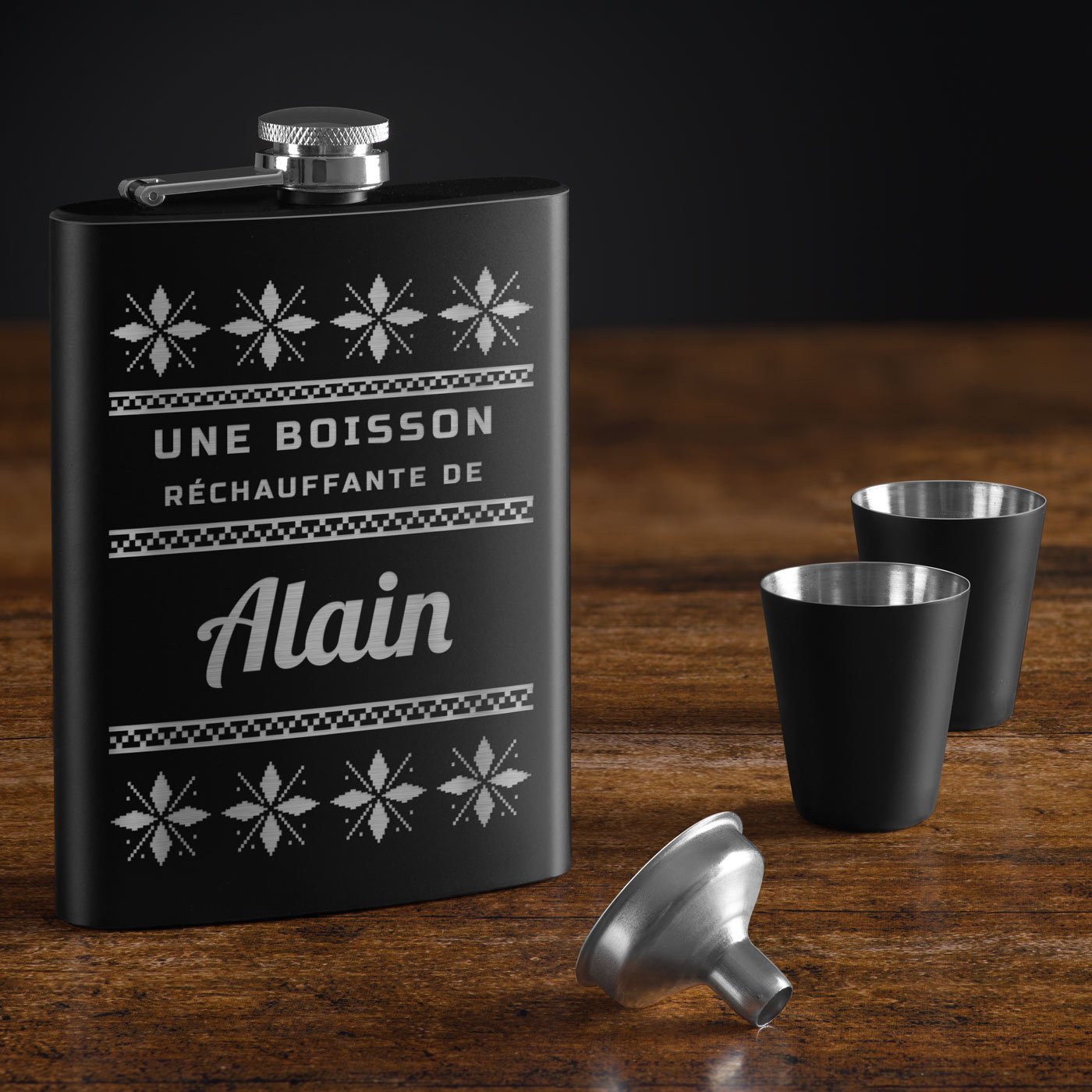 Personalized Flask for Him for Christmas by Murrano
