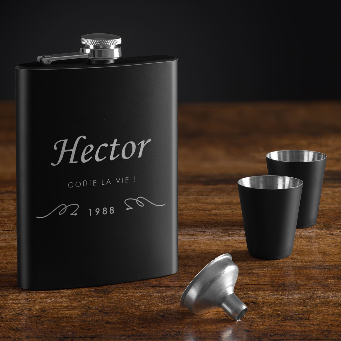 Flasque personnalisée en acier inoxydable pour homme