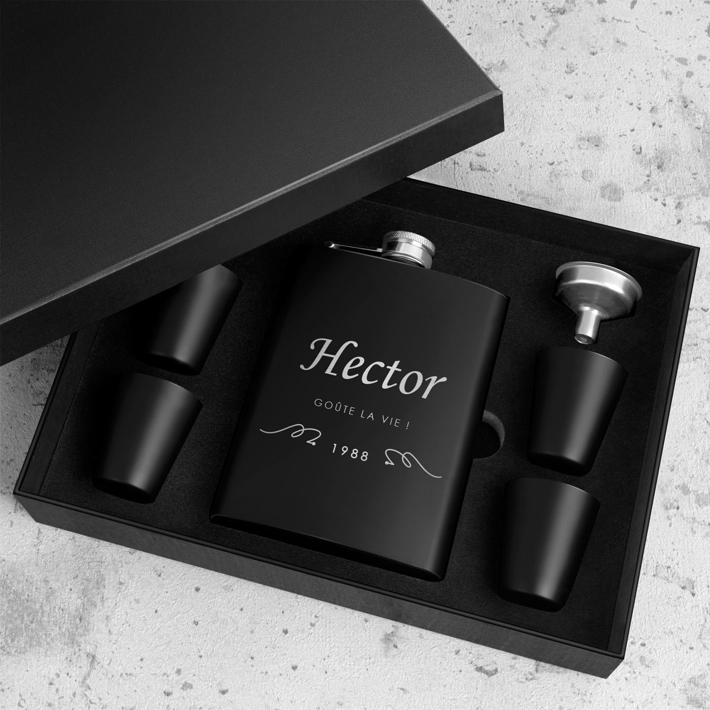Flasque personnalisée en acier inoxydable pour homme