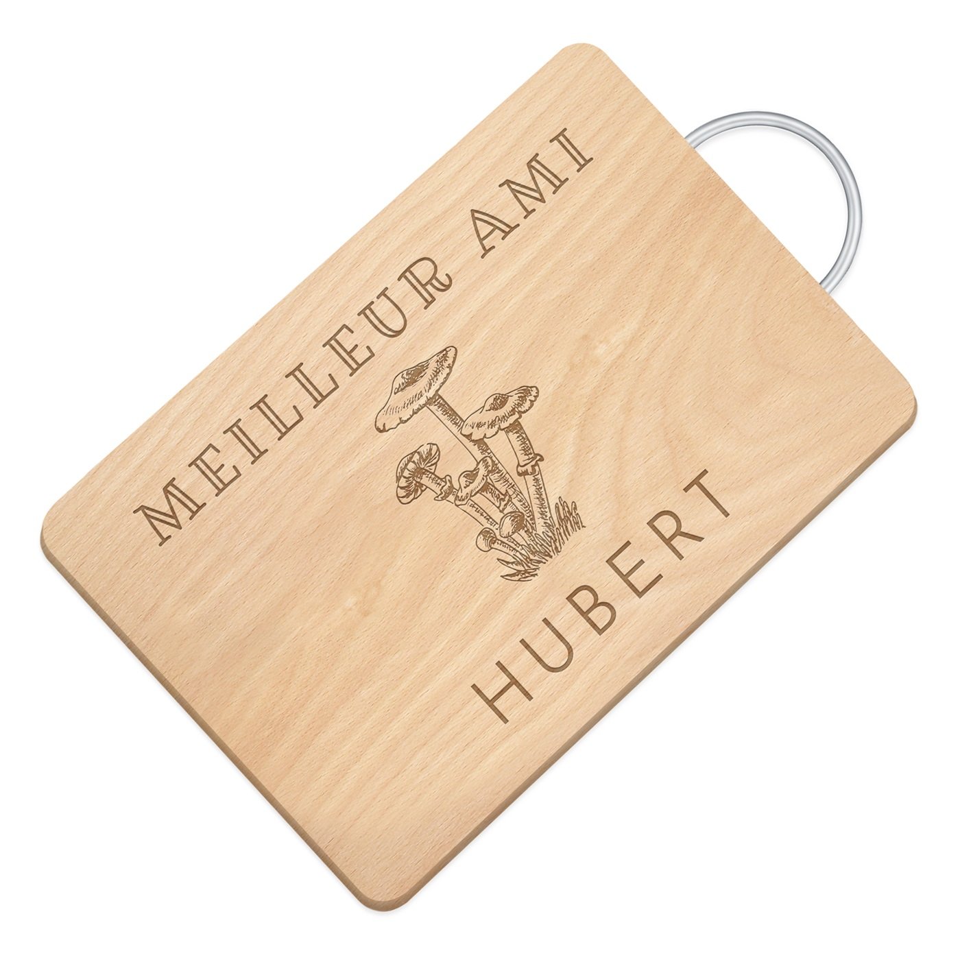 Murrano Personalized Wood Cutting Board with Metal Handle