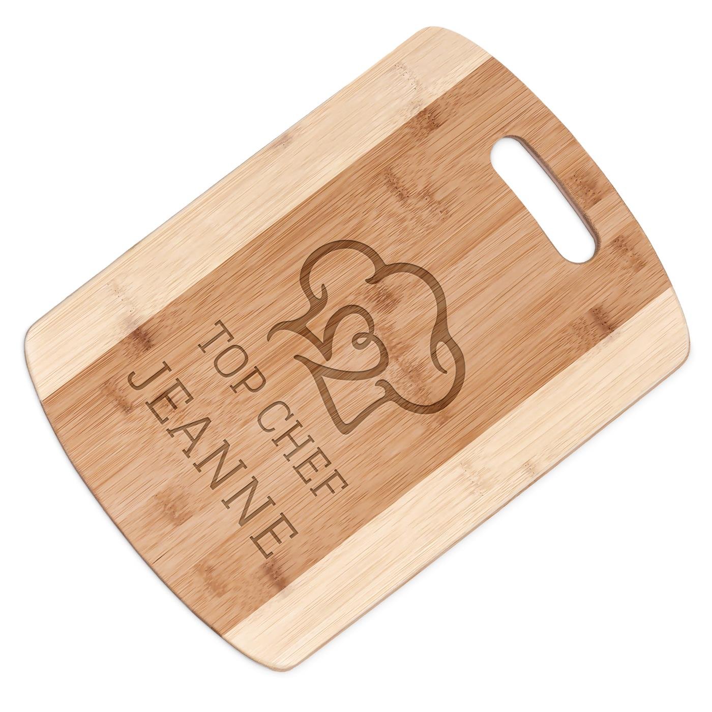 Planche à découper en bambou personnalisable Murrano pour femme