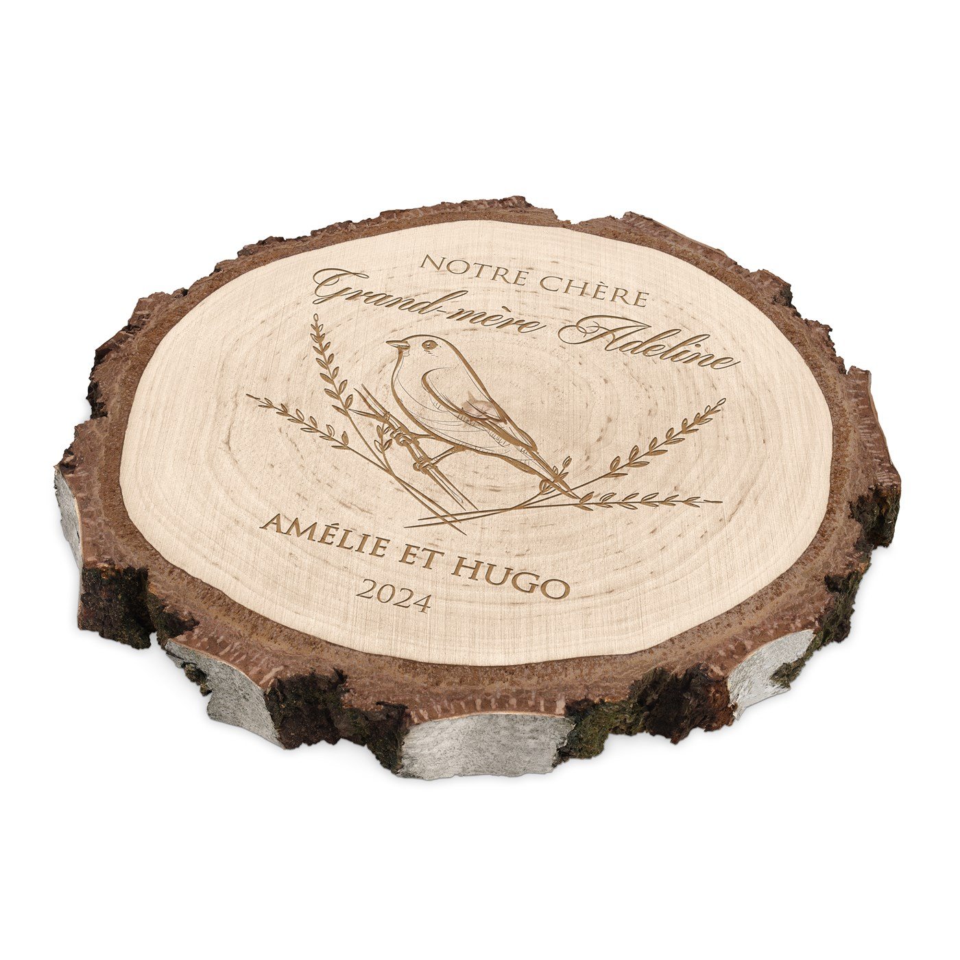 Rebanada de madera personalizada para el Día de las Abuelas
