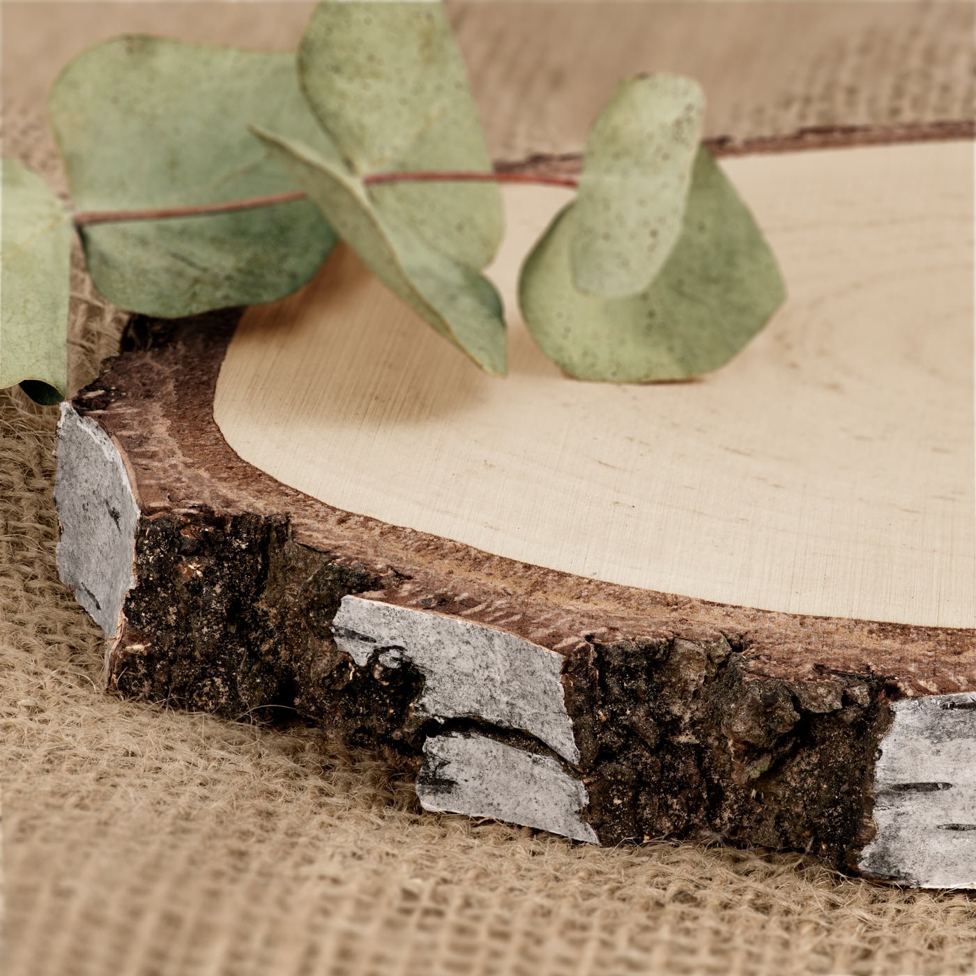 Murrano Personalized Wood Log with Engraving for a Friend's Birthday