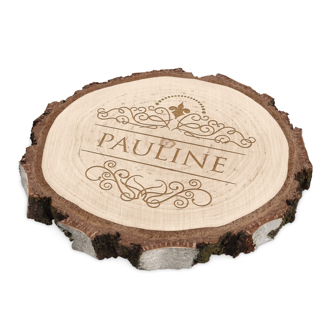 Murrano Wood Log with Engraving for Women's Day