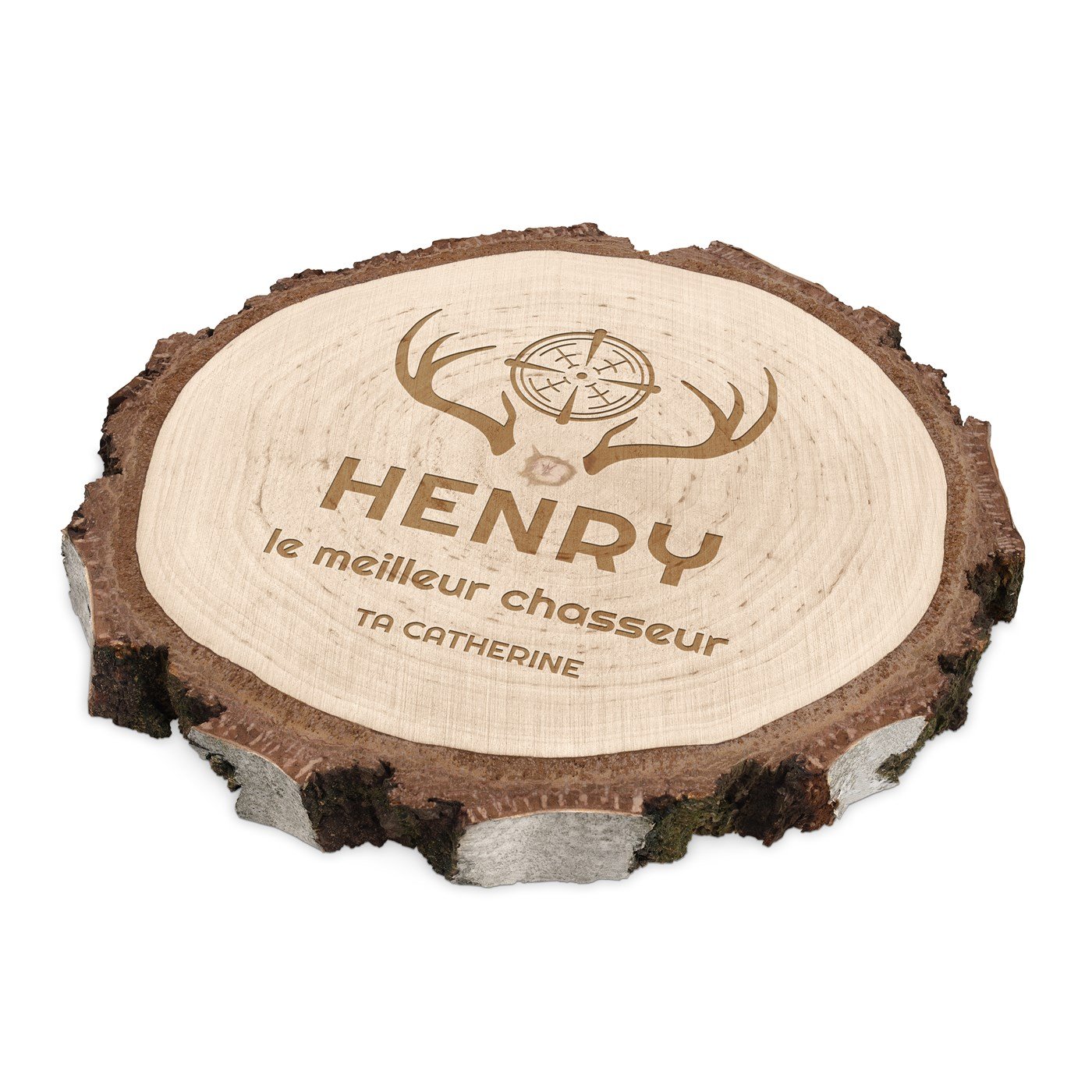 Custom Wood Log for Husband's Birthday