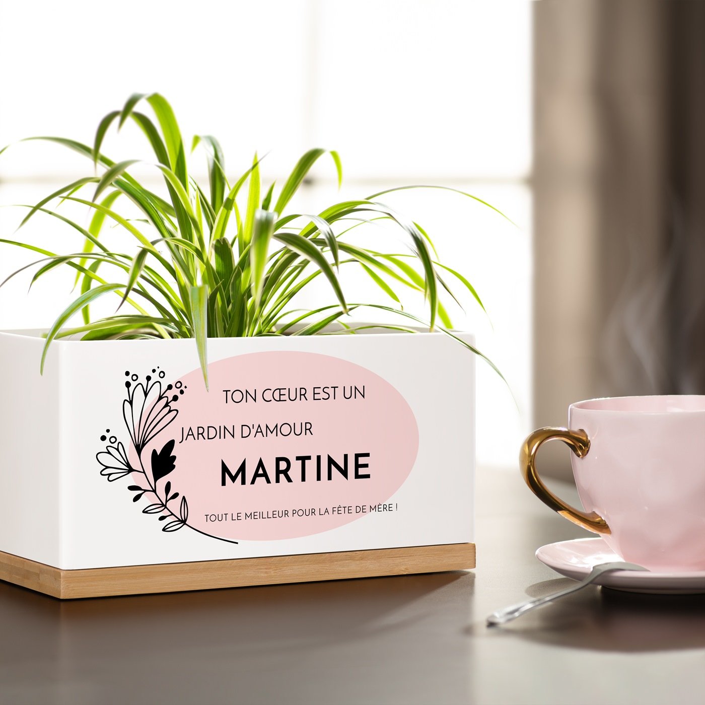 Murrano Custom Rectangular Ceramic Flower Pot for Mother's Day
