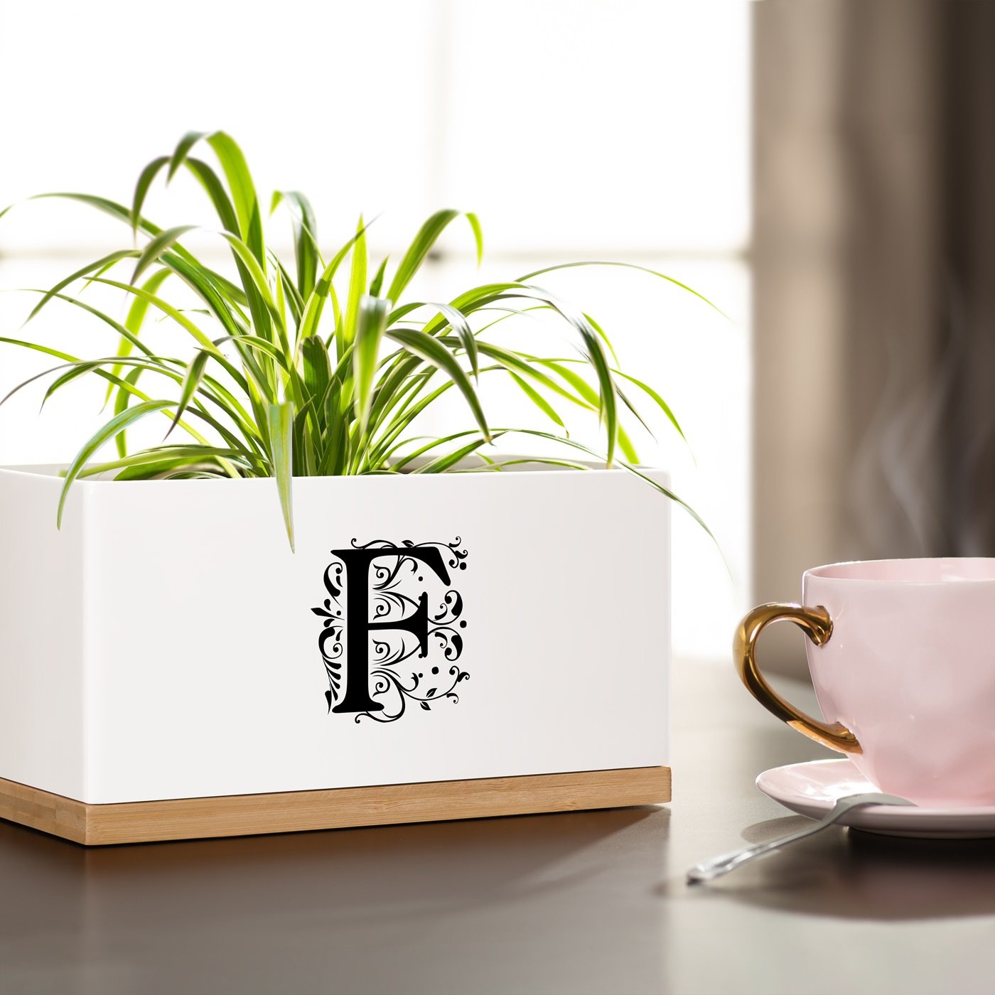 Maceta rectangular de cerámica personalizada Murrano
