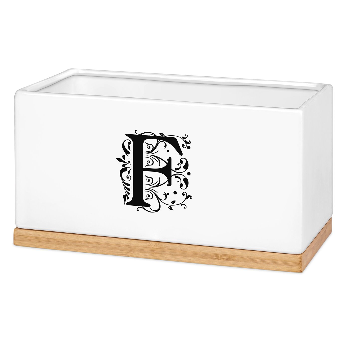 Maceta rectangular de cerámica personalizada Murrano