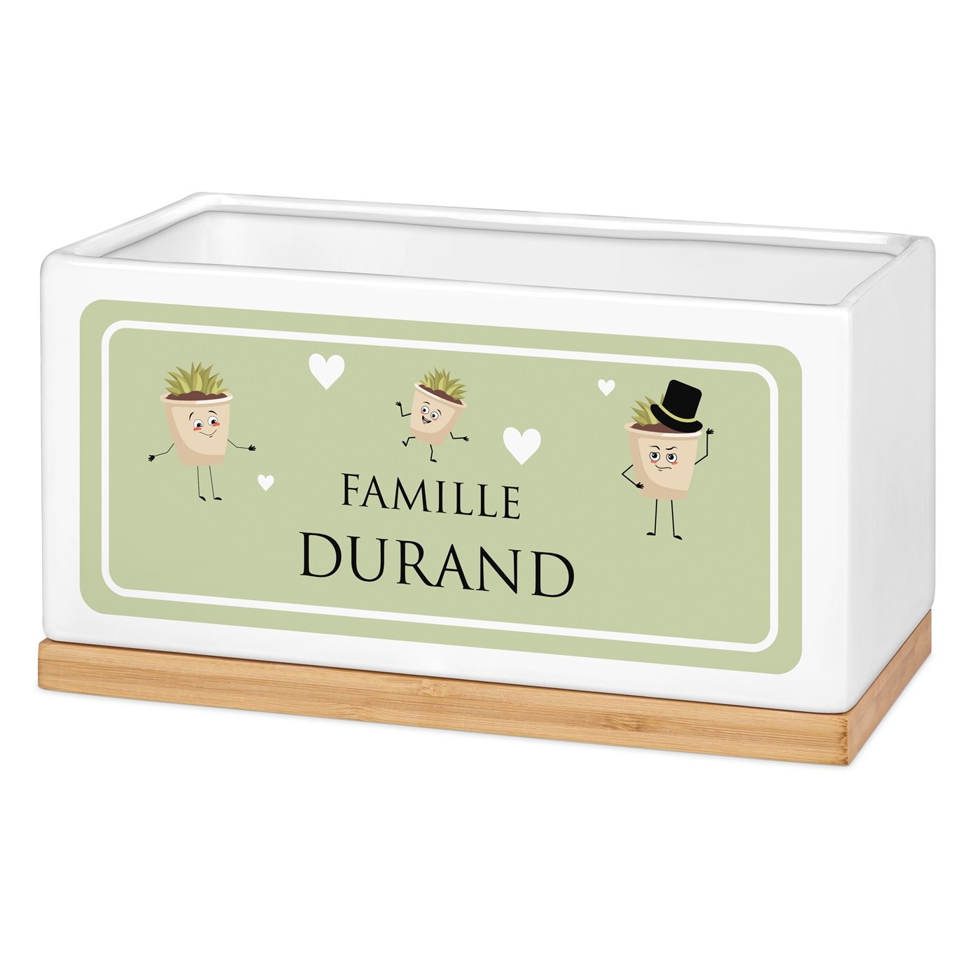 Murrano Custom Rectangular Ceramic Flower Pot for Family Housewarming