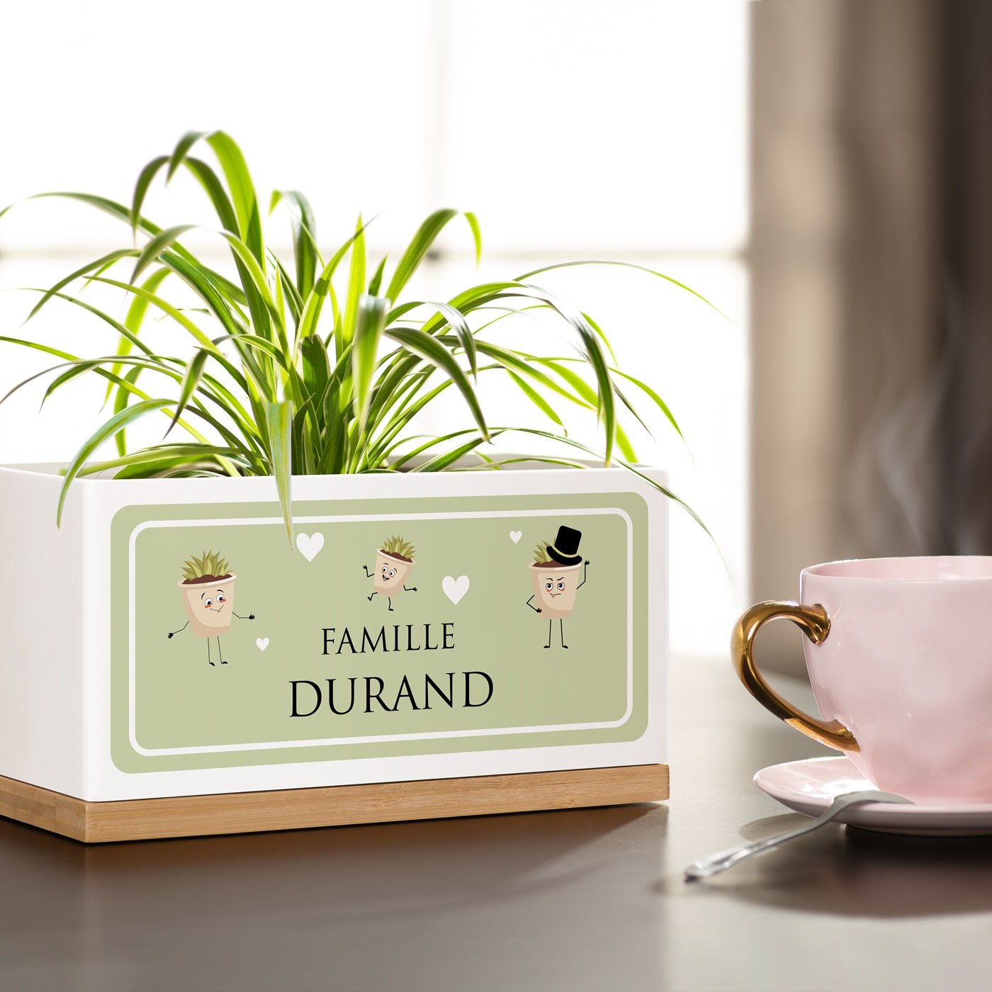 Murrano Custom Rectangular Ceramic Flower Pot for Family Housewarming