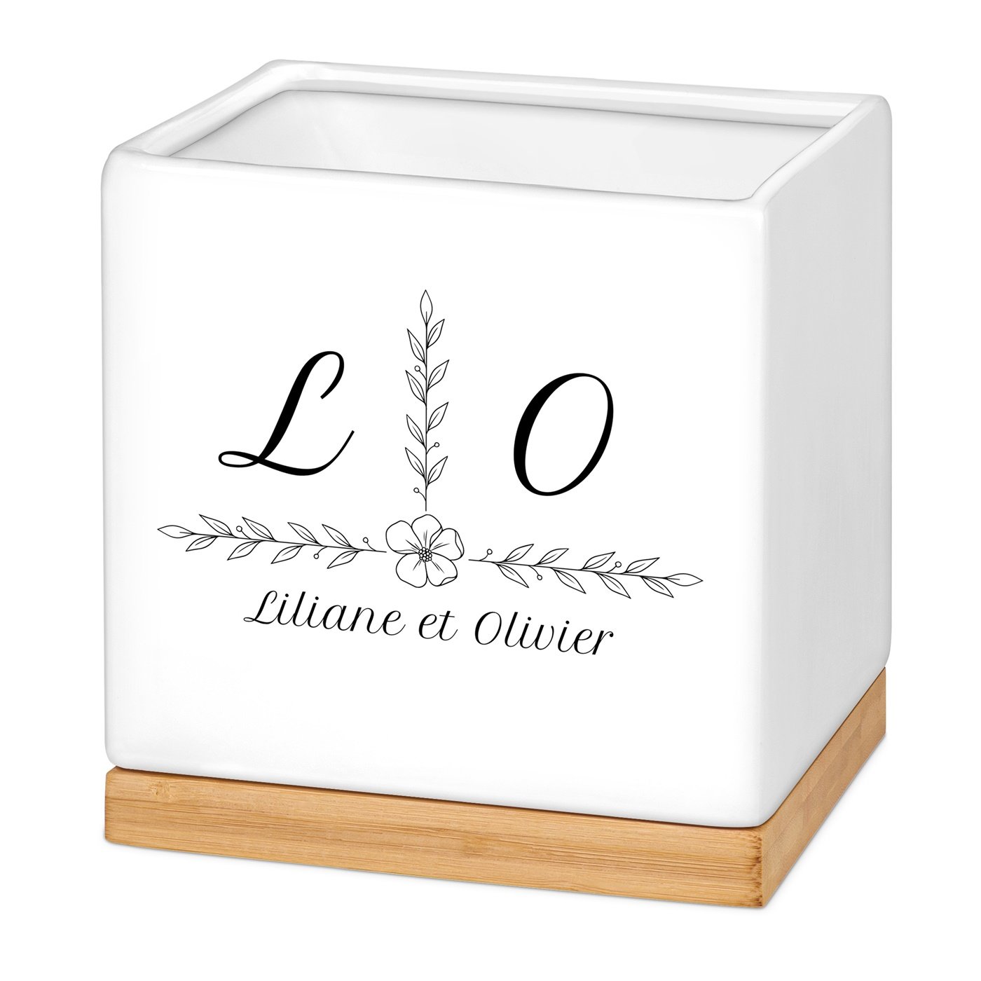 Murrano Ceramic Square Plant Pot for Newlyweds