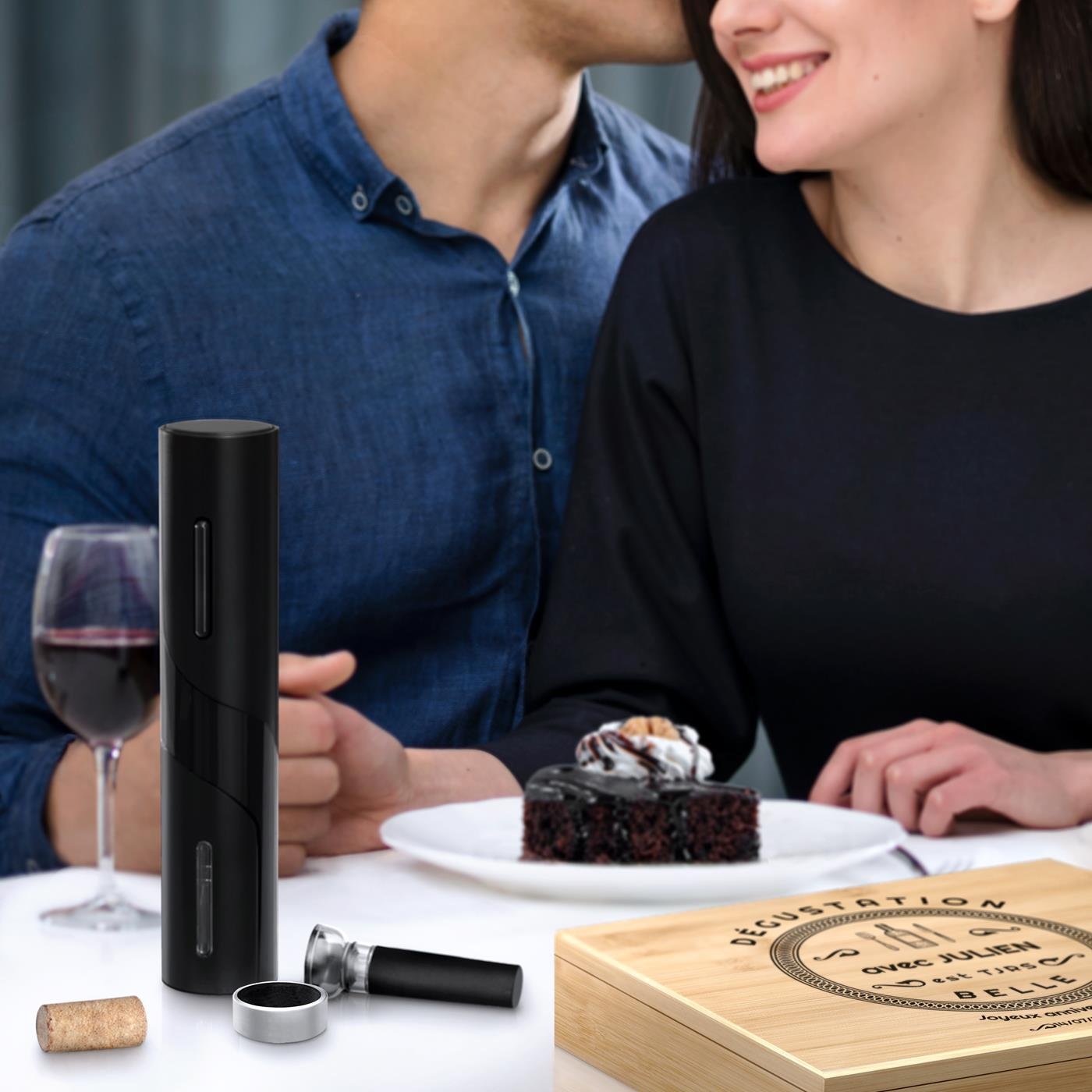 Murrano Wine Accessory Set with Custom Box