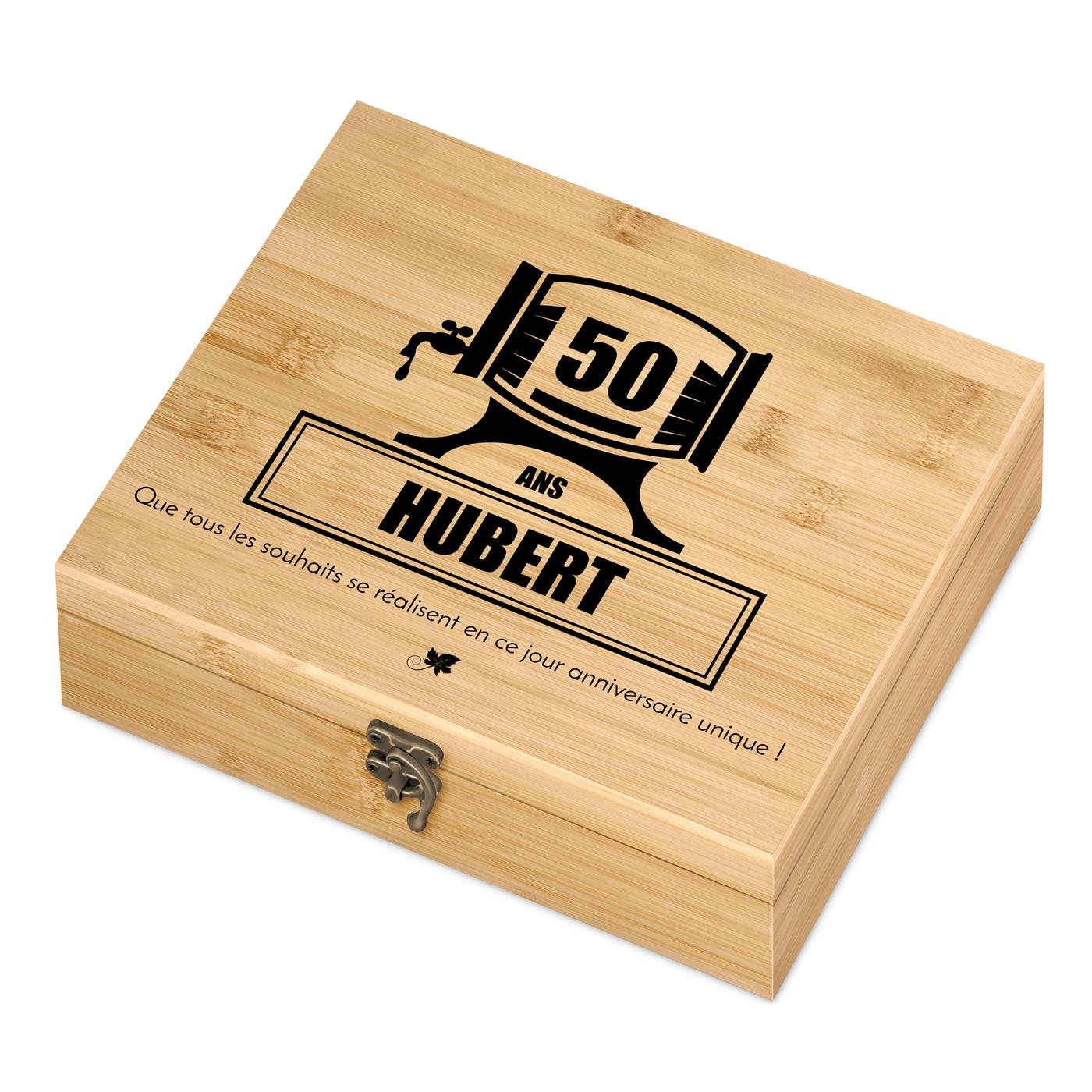 Murrano Customized Wine Accessory Set for Men's 50th Birthday