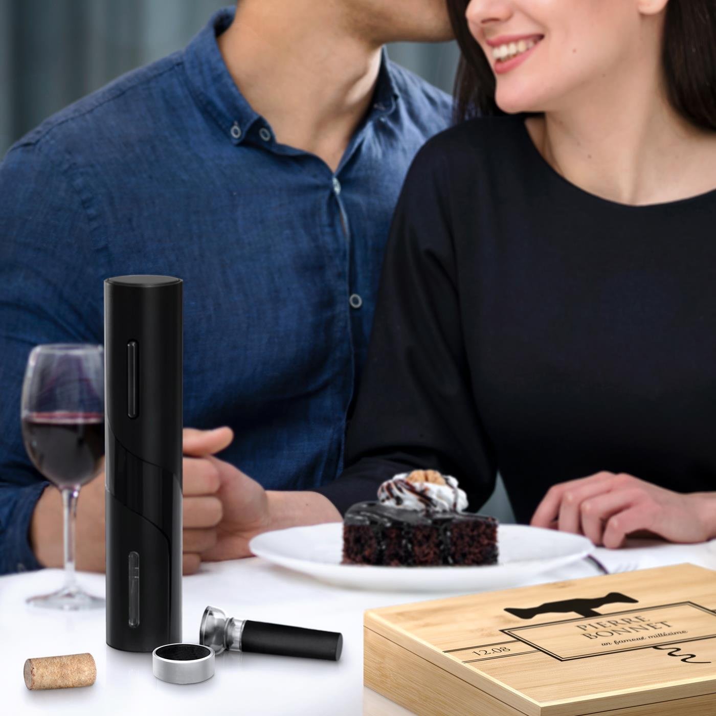 Murrano Personalized Wine Accessory Set for Father's Day