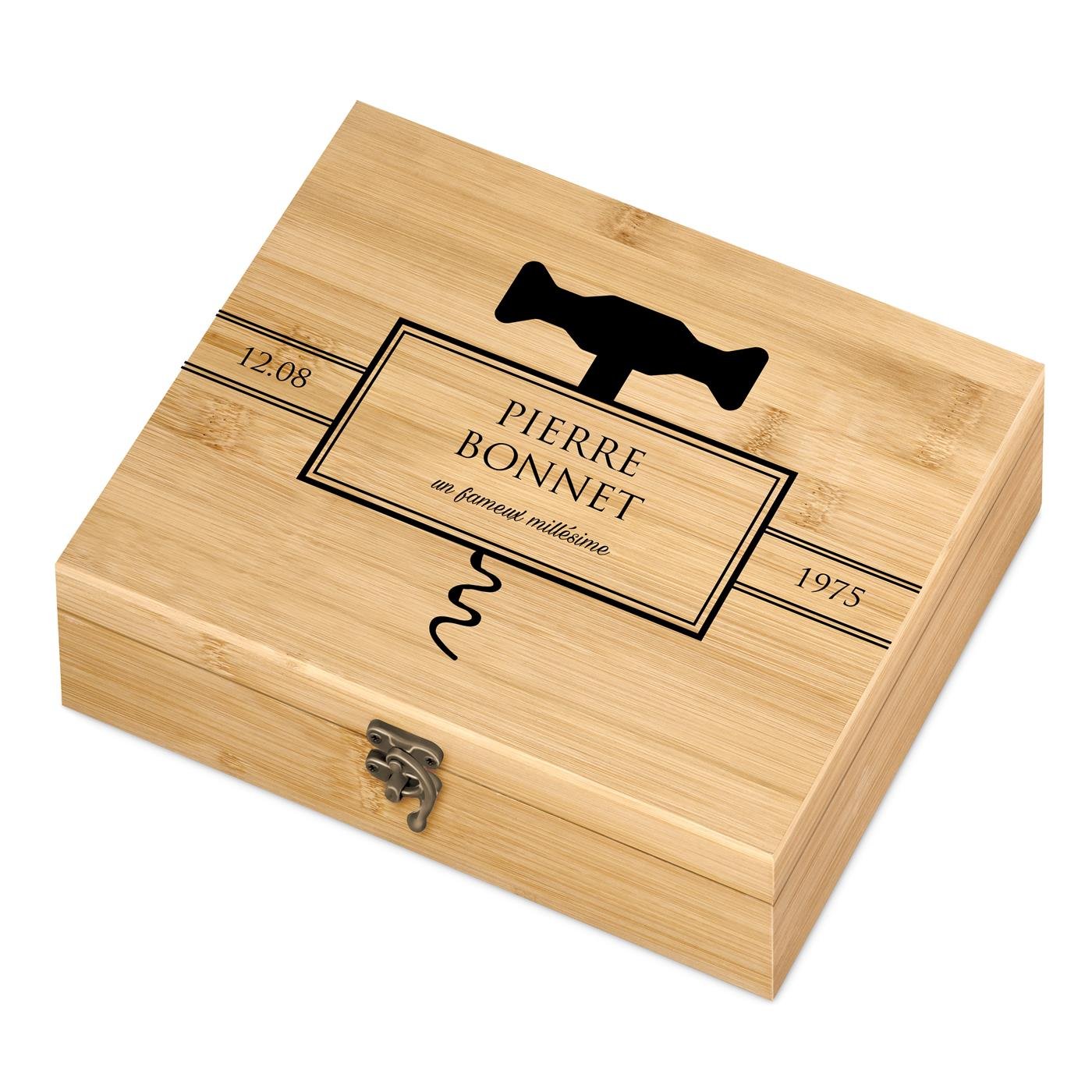 Murrano Personalized Wine Accessory Set for Father's Day