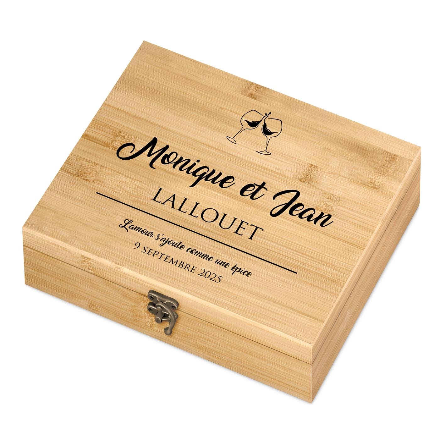 Murrano Personalized Wine Accessory Set for Him and Her