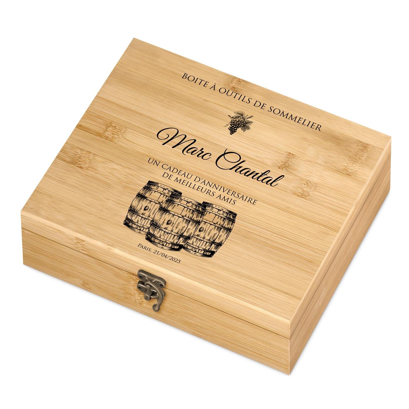 Murrano Sommelier Wine Accessory Set with Custom Case