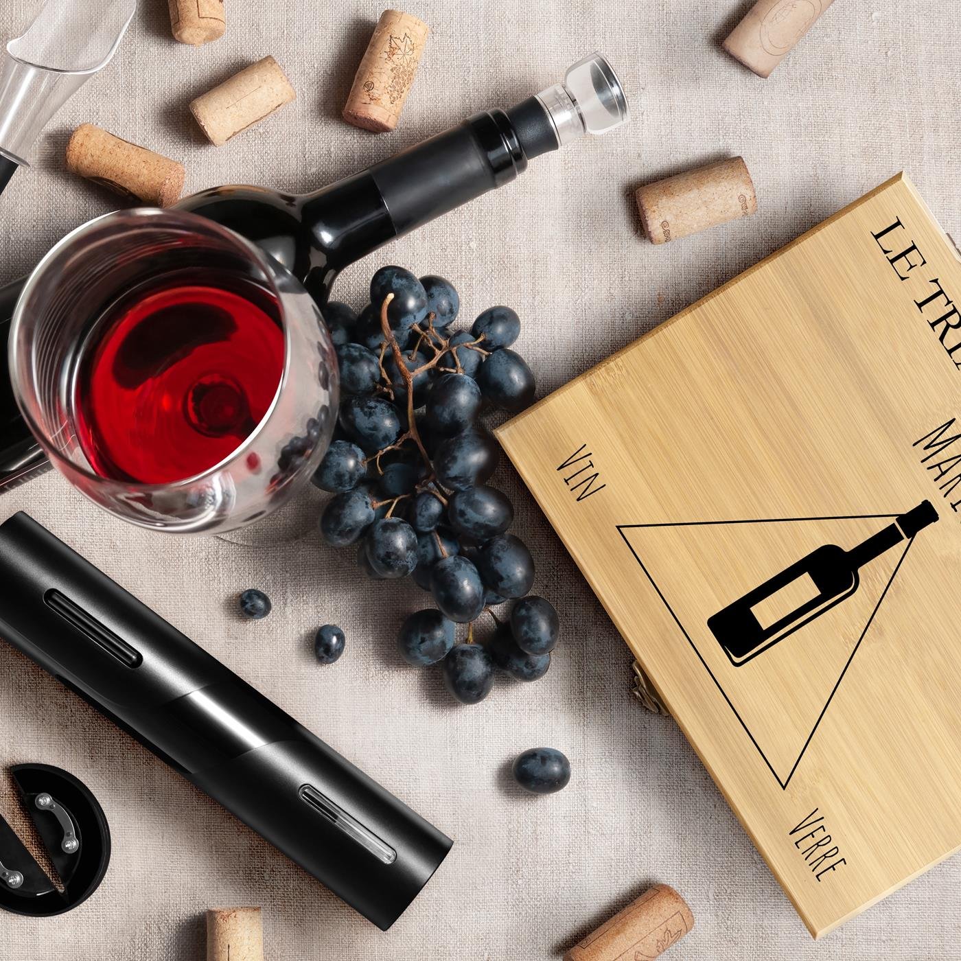 Murrano Personalized Wine Accessory Set