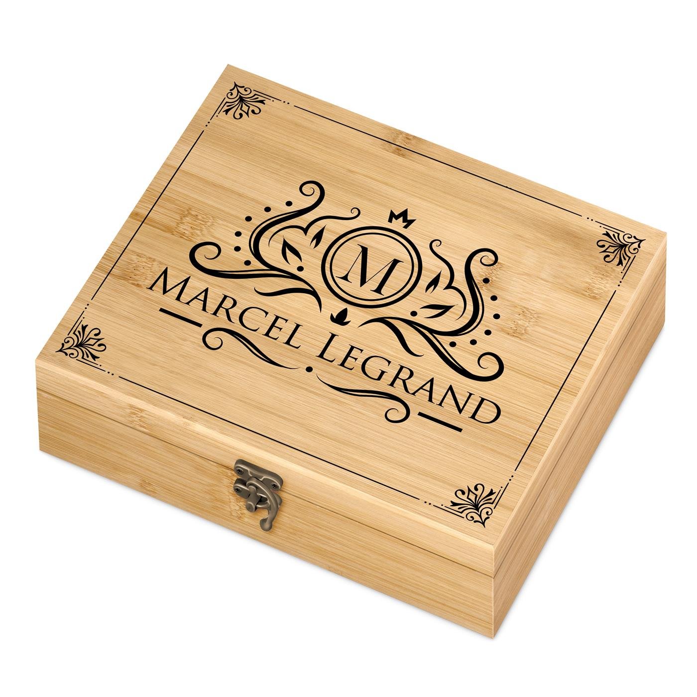 Murrano Wine Accessory Set with Customized Box for Birthday Boss