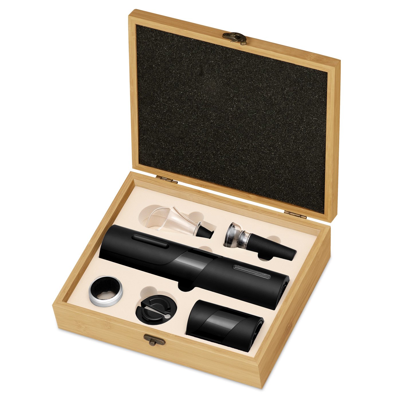 Murrano Wine Accessory Set with Personalized Box for Father's Day