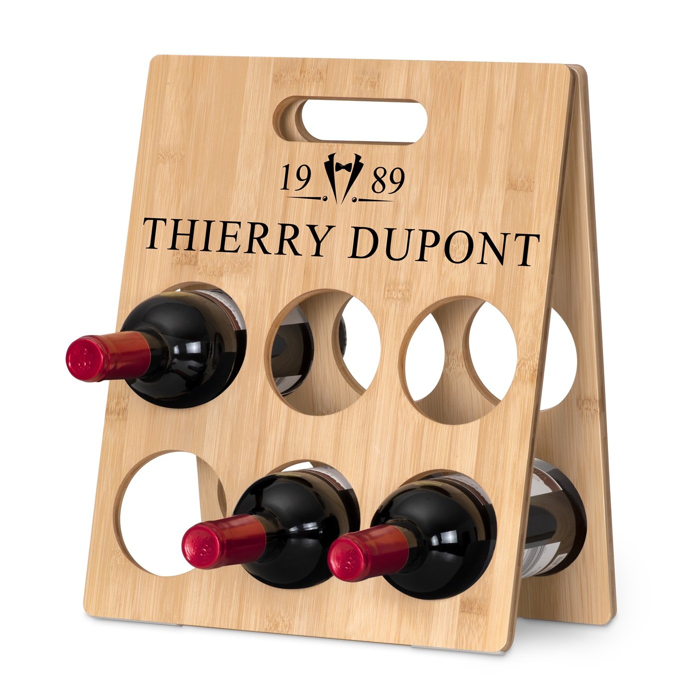 Caja de almacenamiento para vino de bambú por Murrano