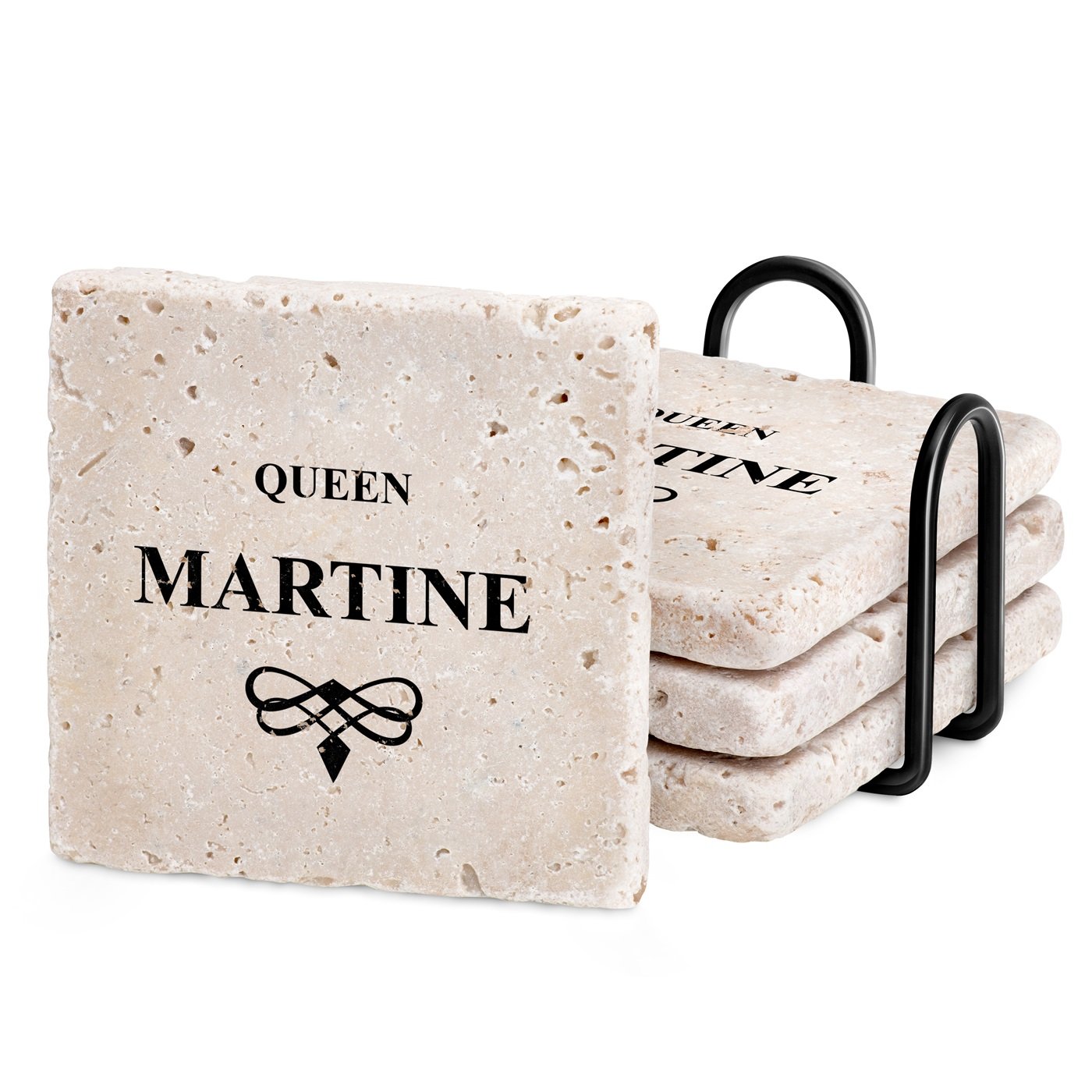 Mantas de mesa de piedra Murrano con impresión personalizada para el cumpleaños de una amiga