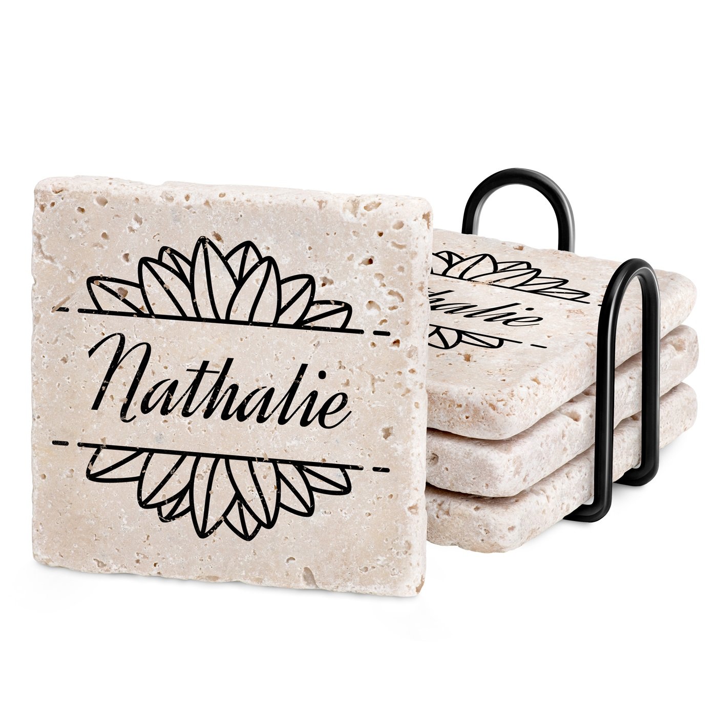 Set de protectores de mesa de piedra Murrano para el cumpleaños de mamá