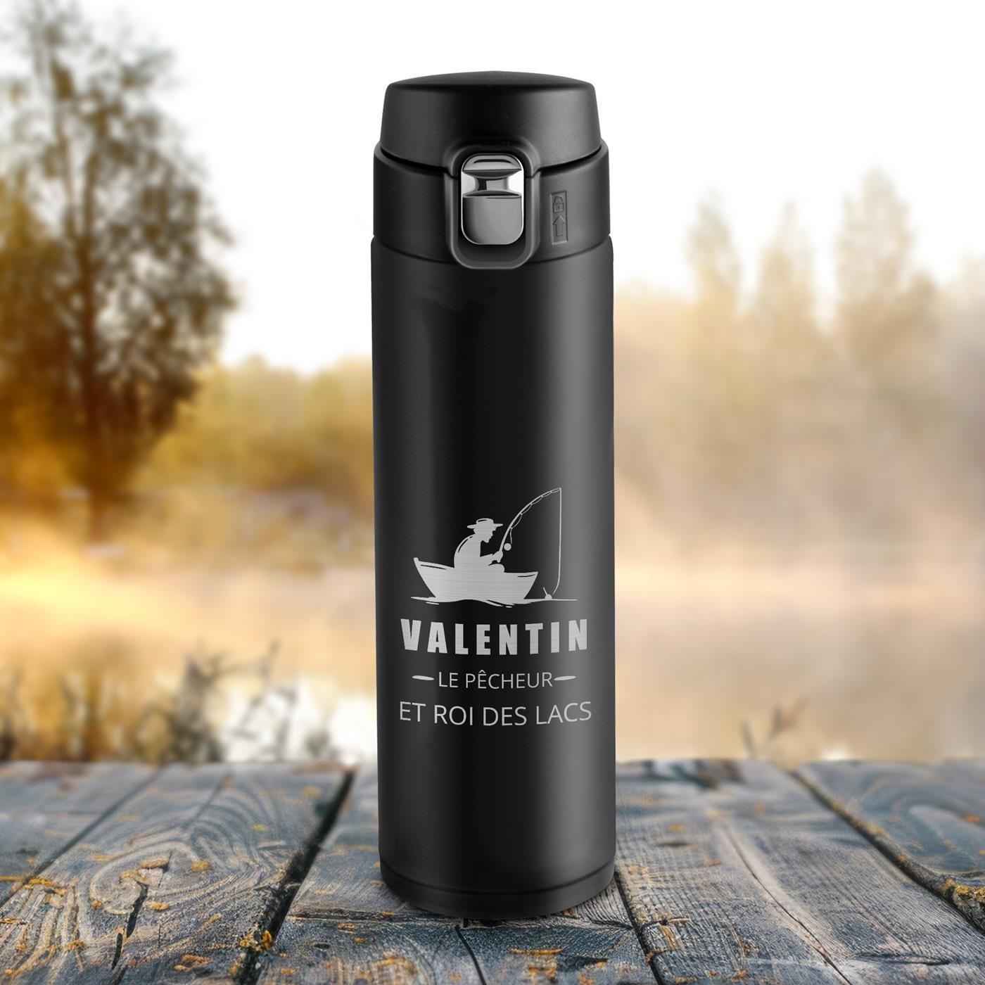 Botella aislada personalizada para el Día del Padre