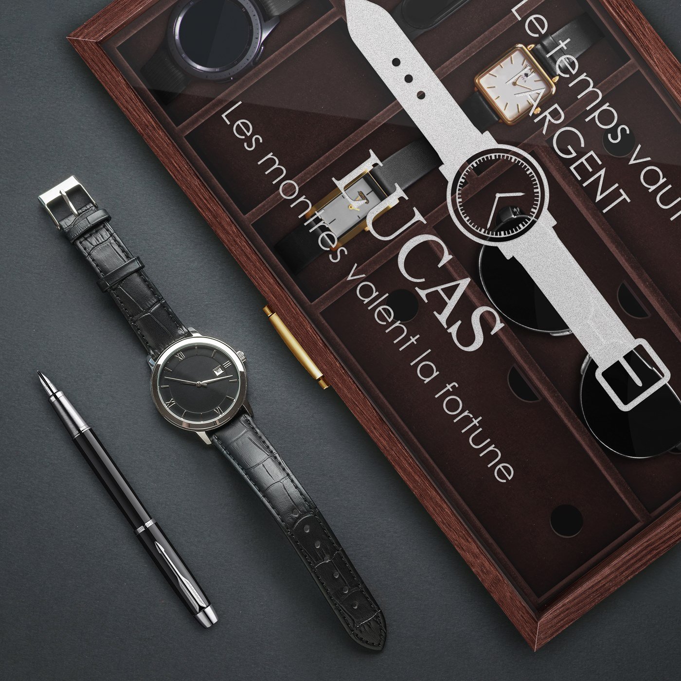 Murrano Custom Watch and Sunglass Box for Him