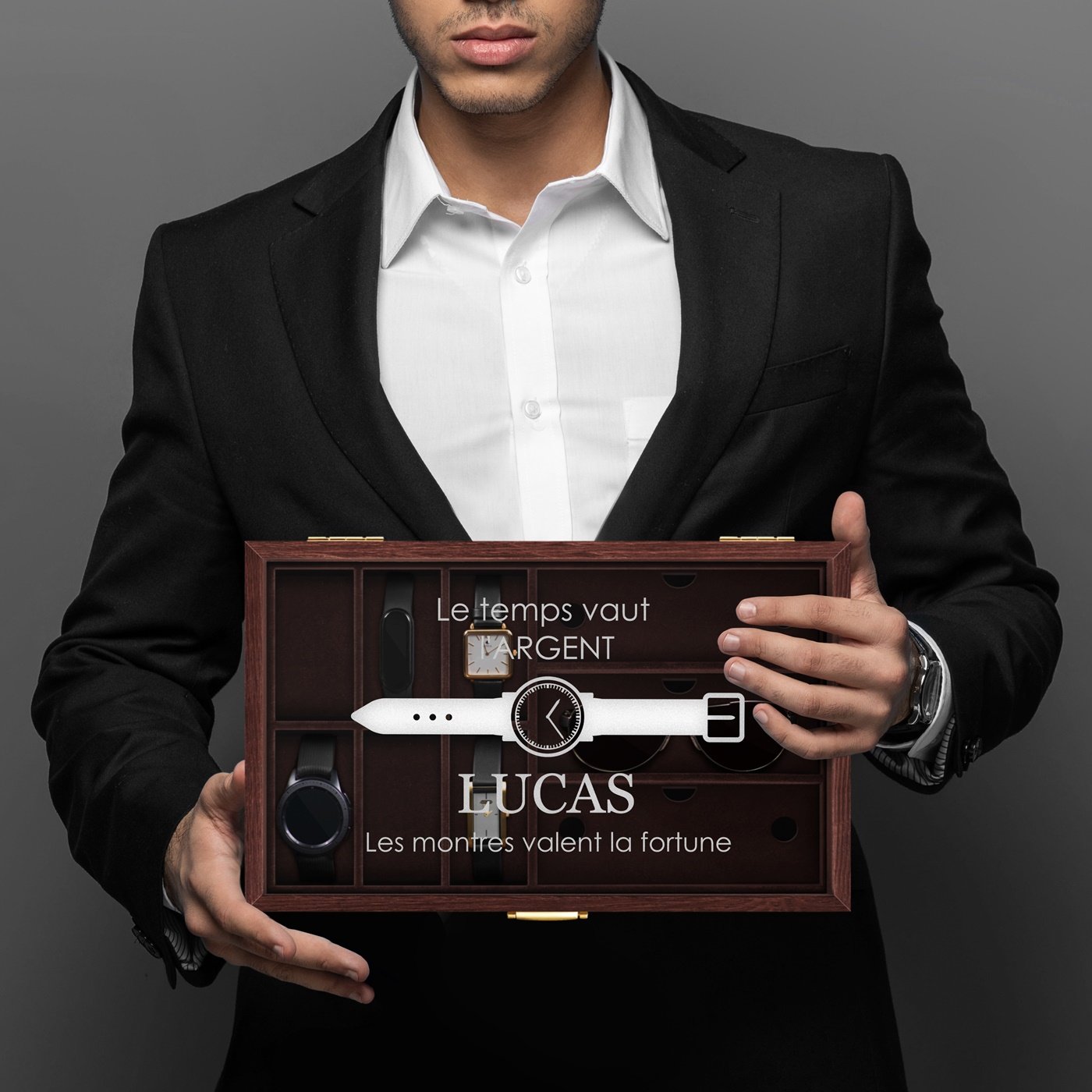 Murrano Custom Watch and Sunglass Box for Him
