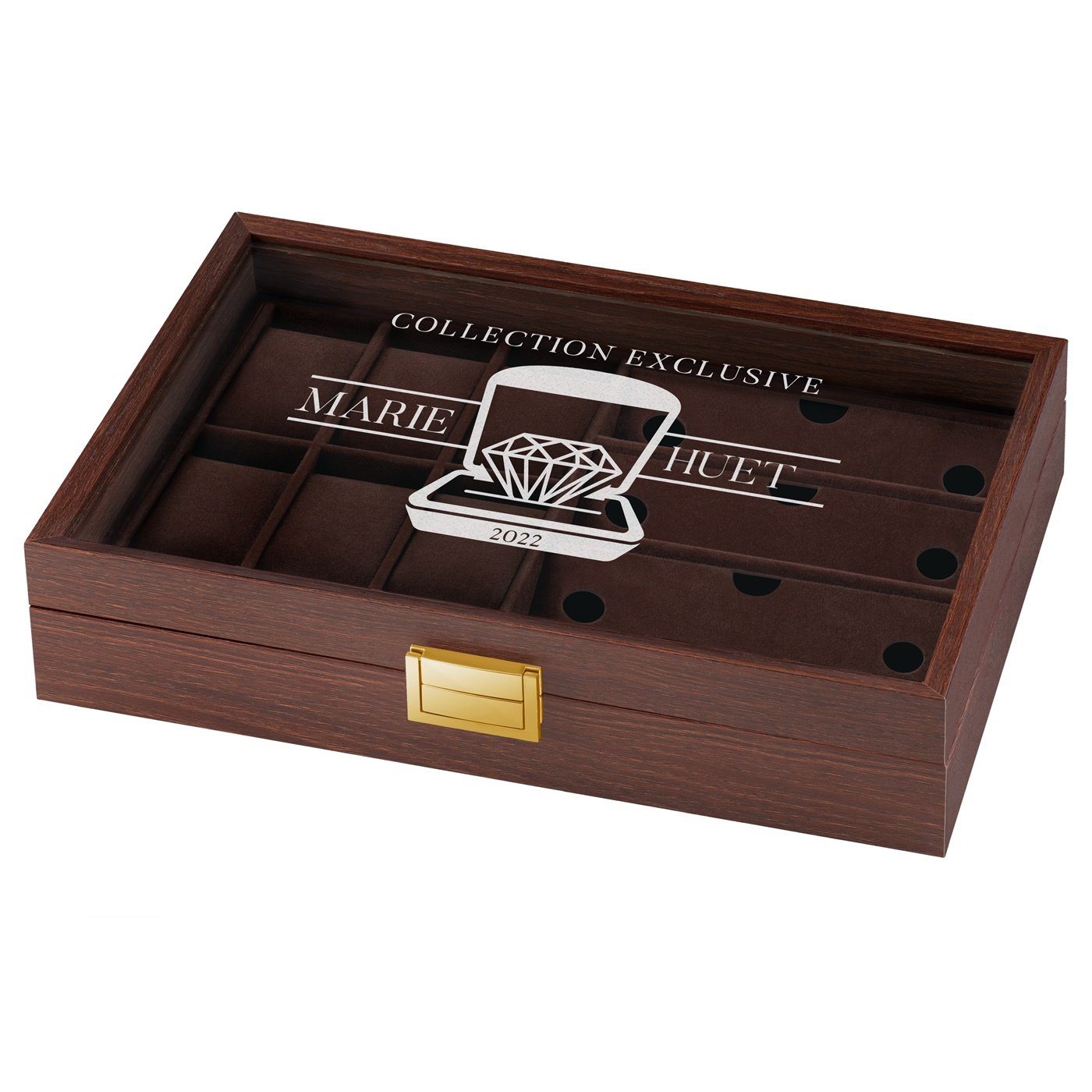 Murrano Personalized Watch and Glasses Box