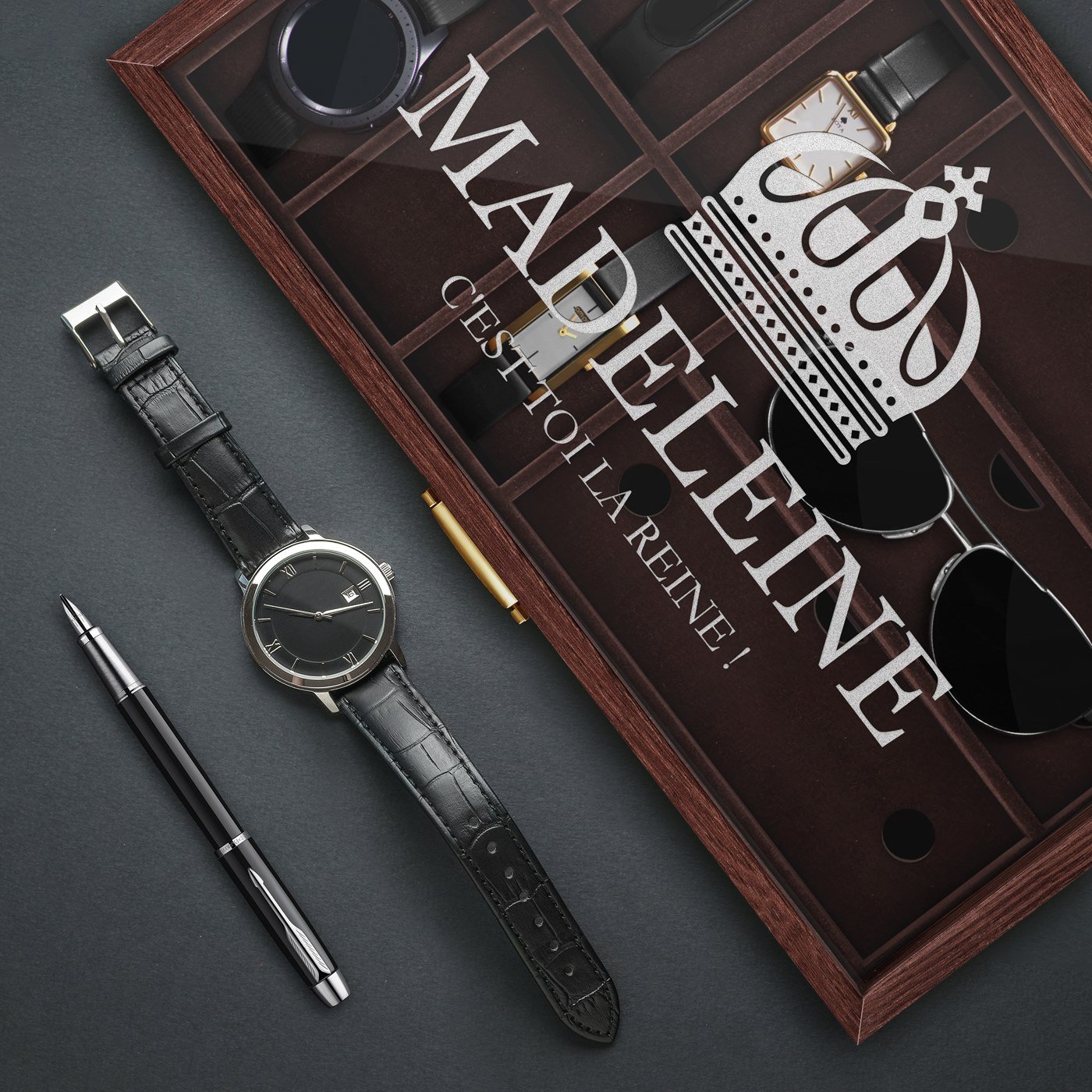 Murrano Personalized Watch and Sunglass Box