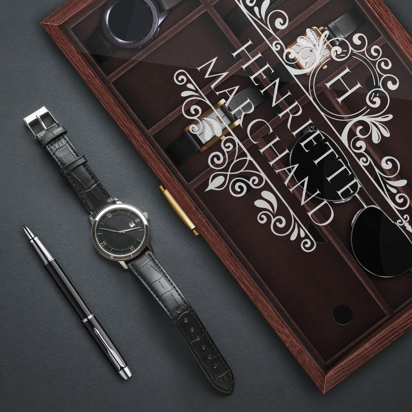 Murrano Customized Watch and Glasses Box