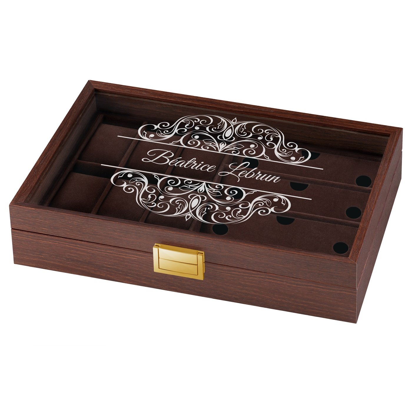 Murrano Personalized Watch and Glasses Box for Valentine's Day