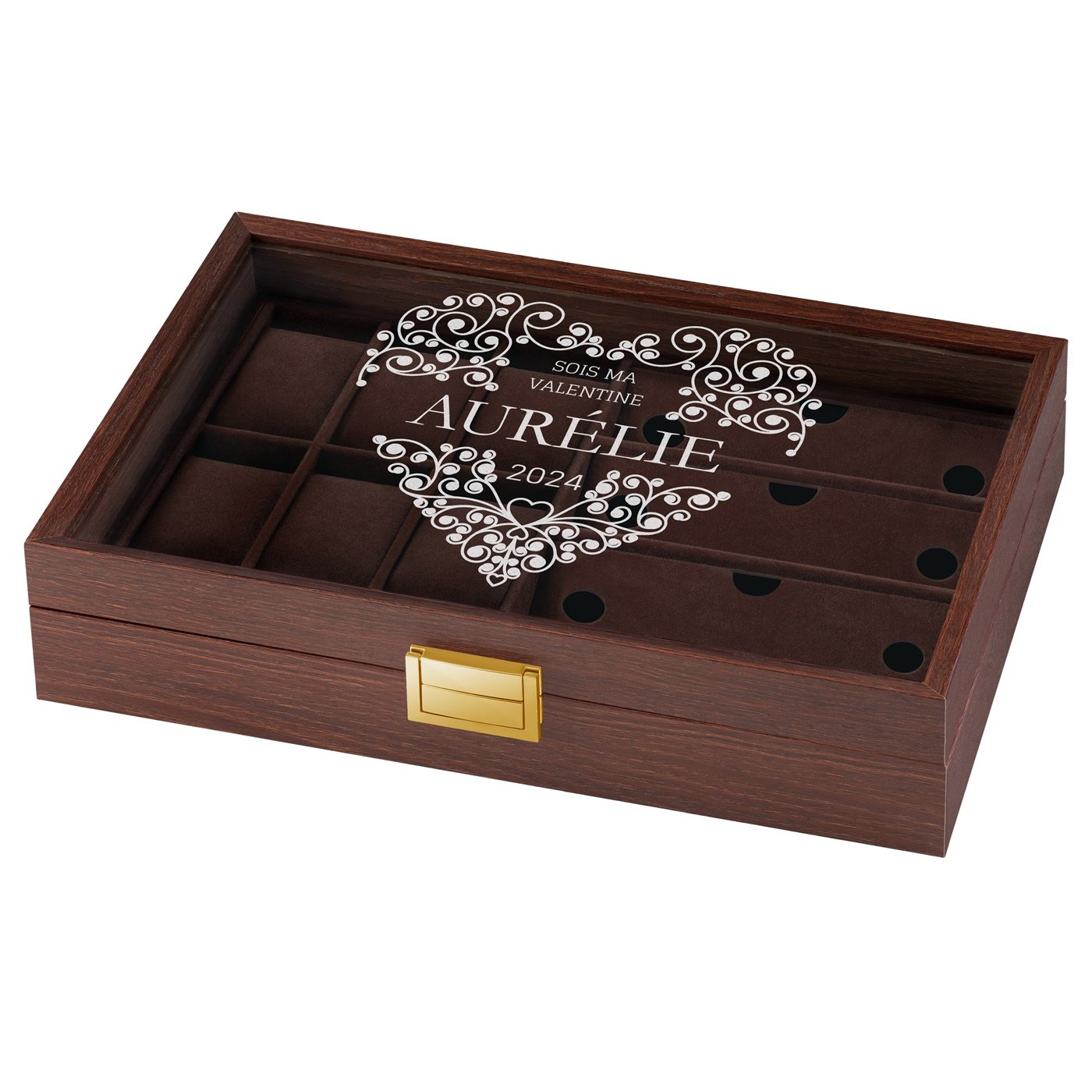 Caja personalizada para relojes y gafas de sol Murrano para mujeres