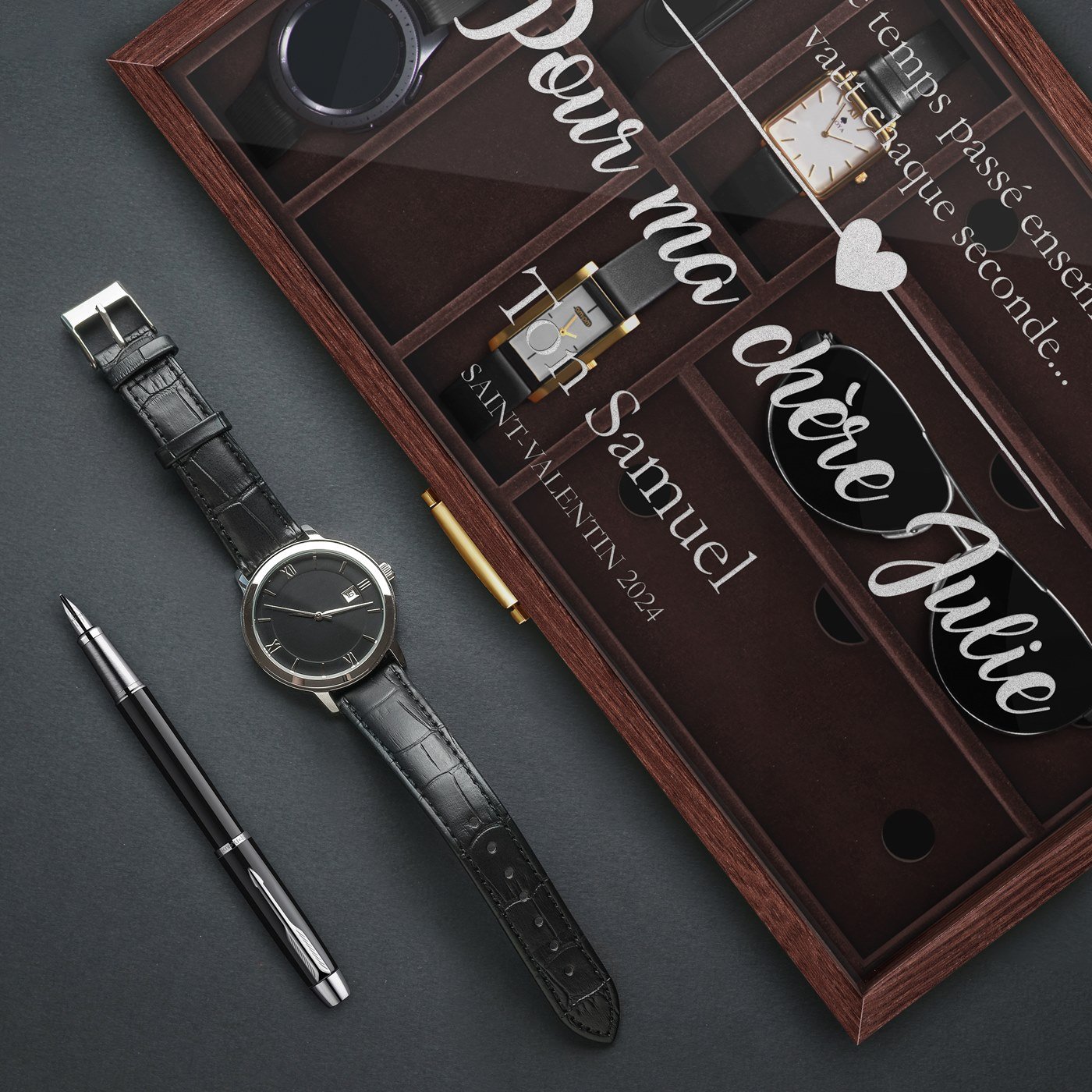 Murrano Customized Watch and Glasses Box