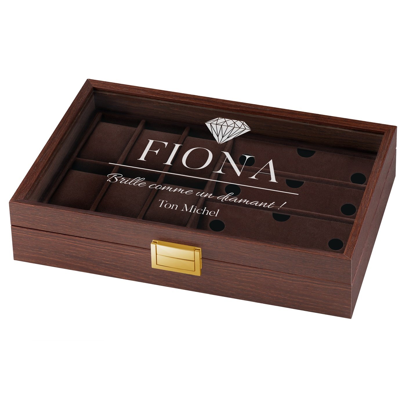 Murrano Customized Watch and Glasses Box for Valentine's Day