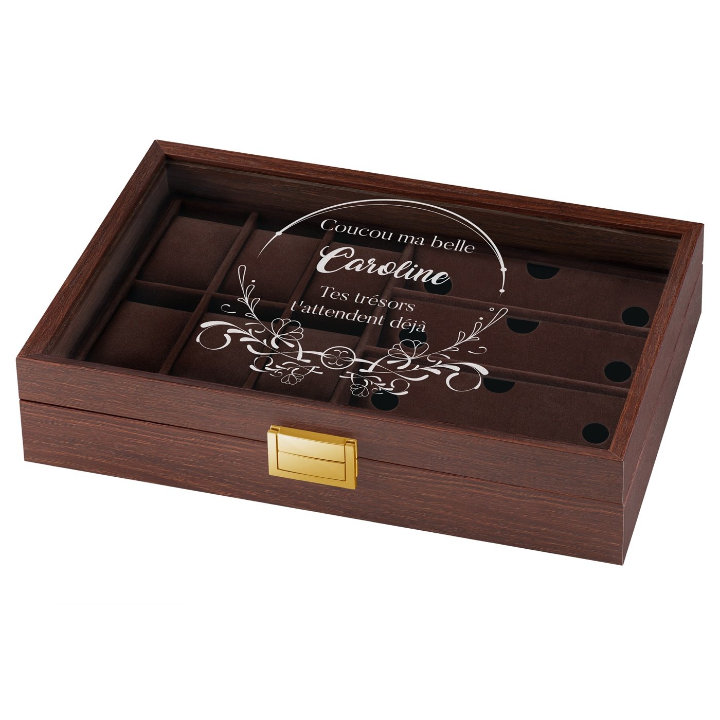 Murrano Personalized Watch and Sunglass Box for Her