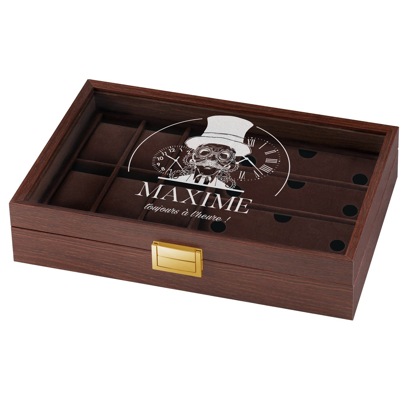 Murrano Personalized Watch and Glasses Box