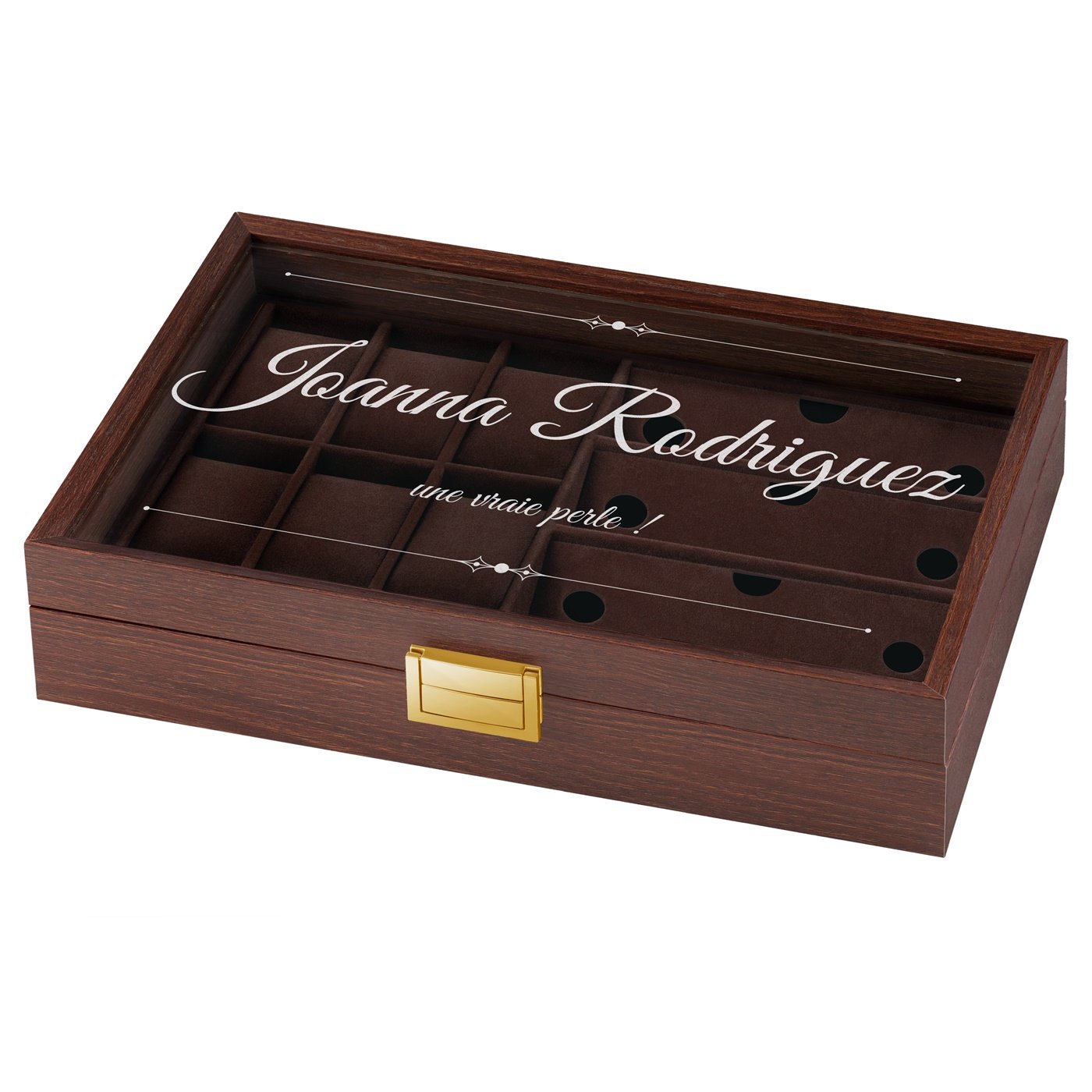 Caja personalizada Murrano para relojes y gafas - Cumpleaños de una mejor amiga